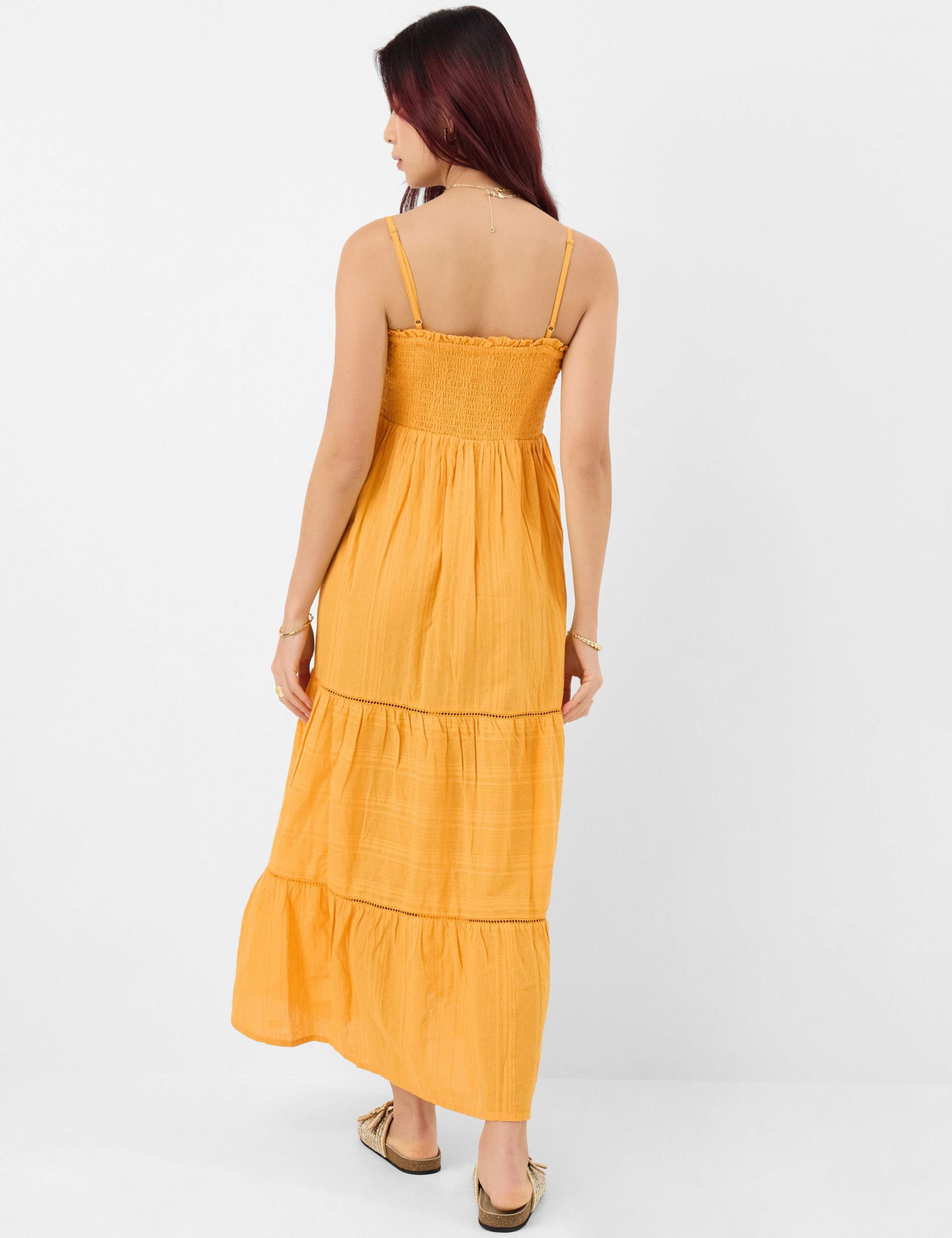 Cotton Rich Maxi Smock Beach Dress 3 of 4