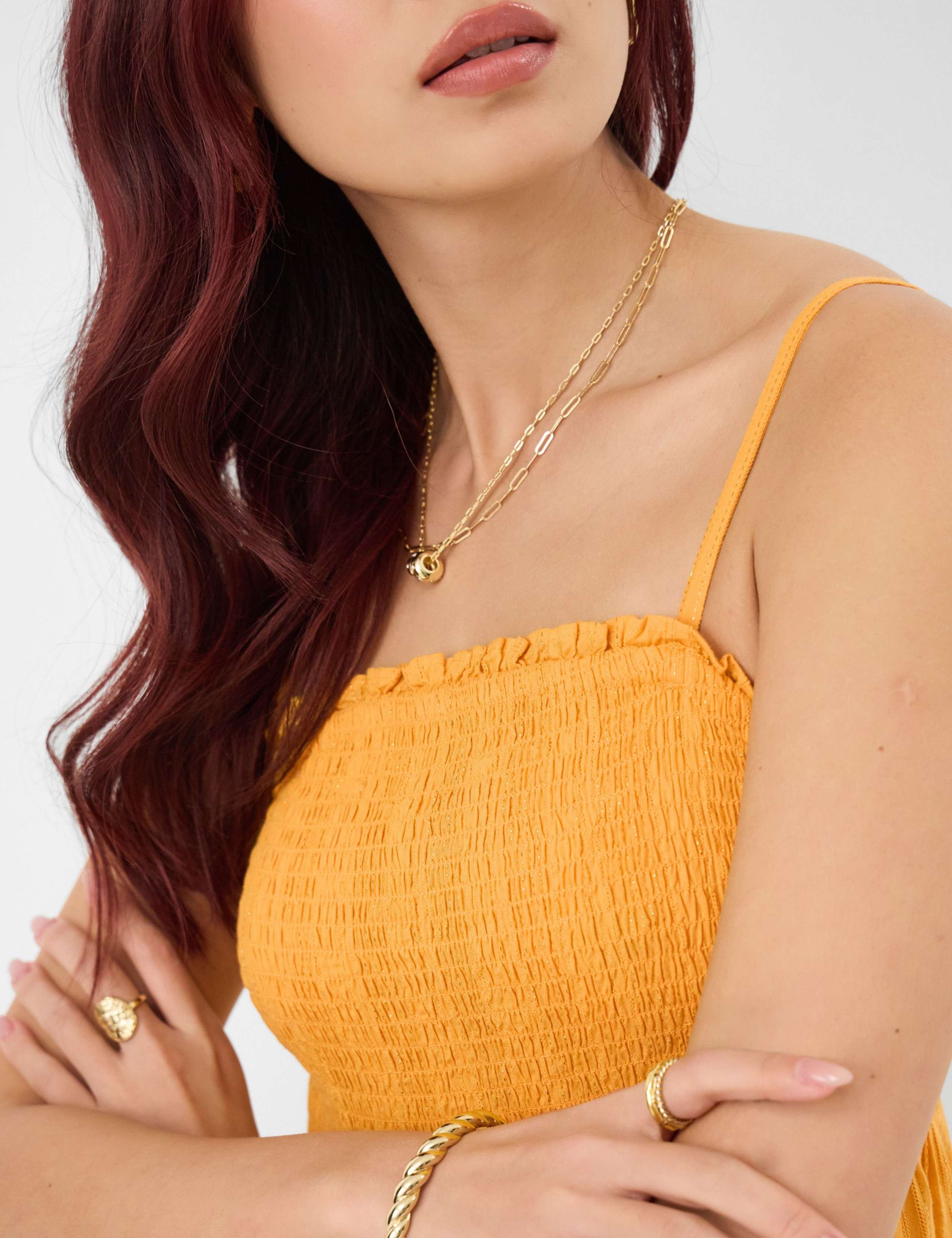 Cotton Rich Maxi Smock Beach Dress 4 of 4