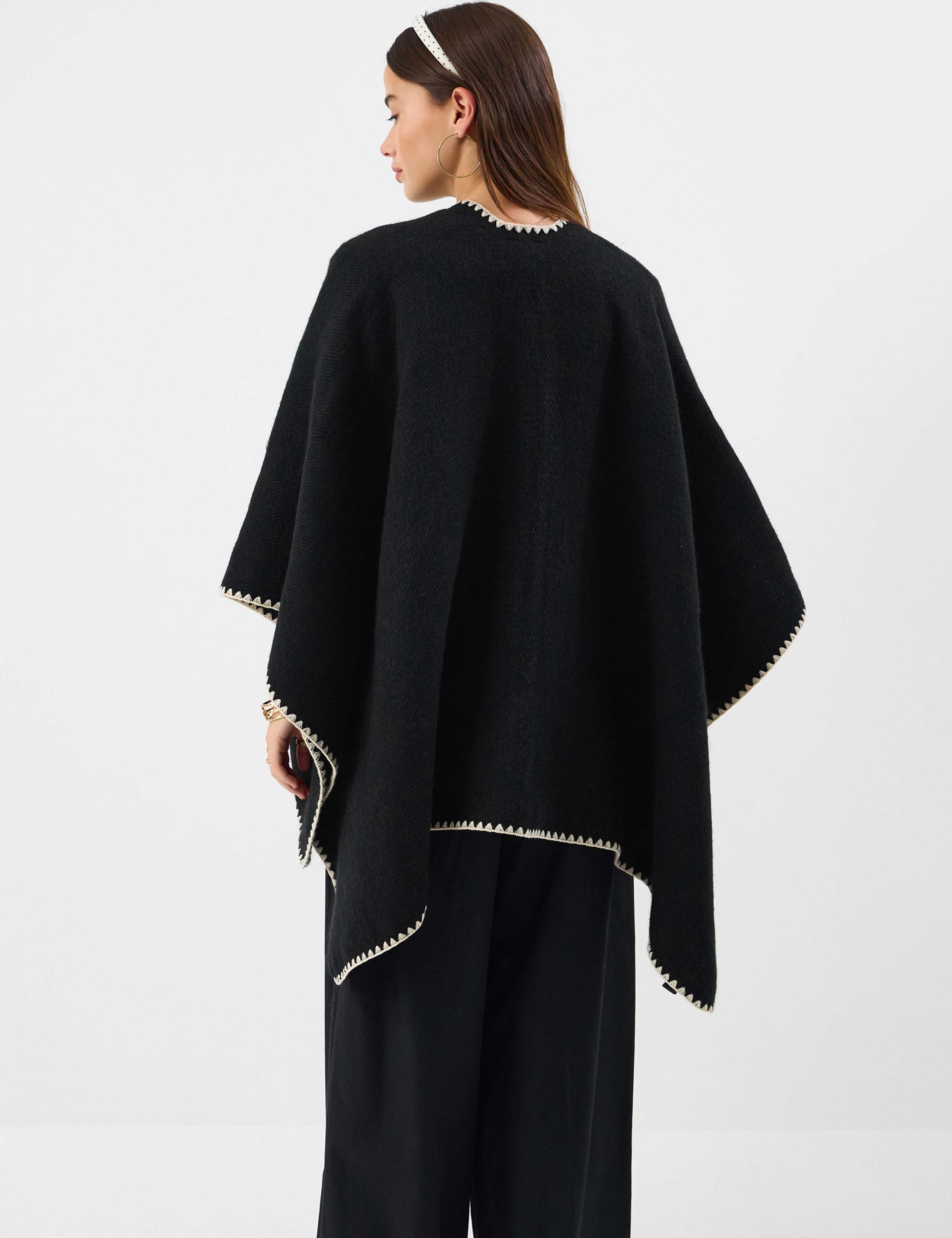 Whipstitch Knitted Poncho 3 of 4