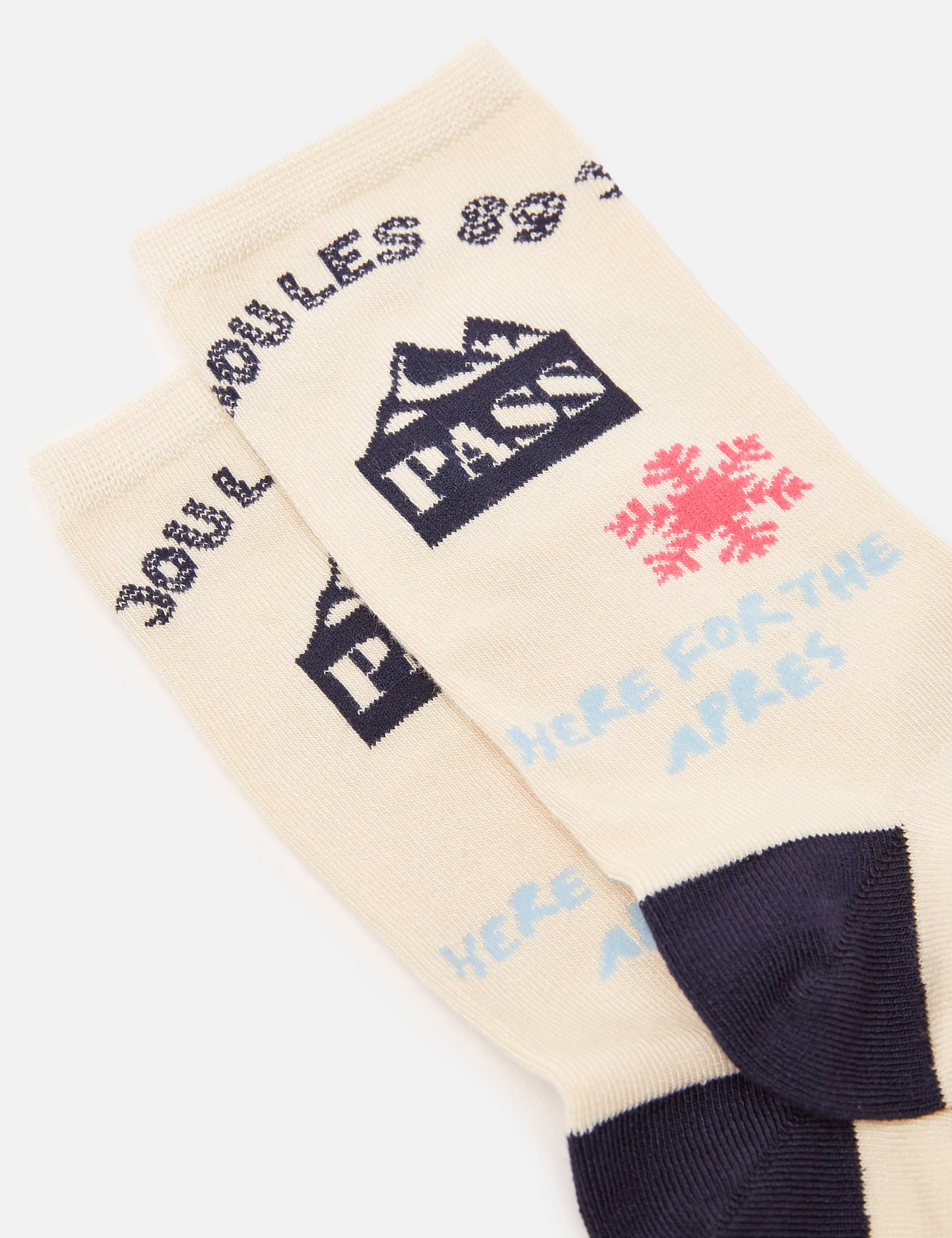 2pk Patterned Ankle High Socks 3 of 3