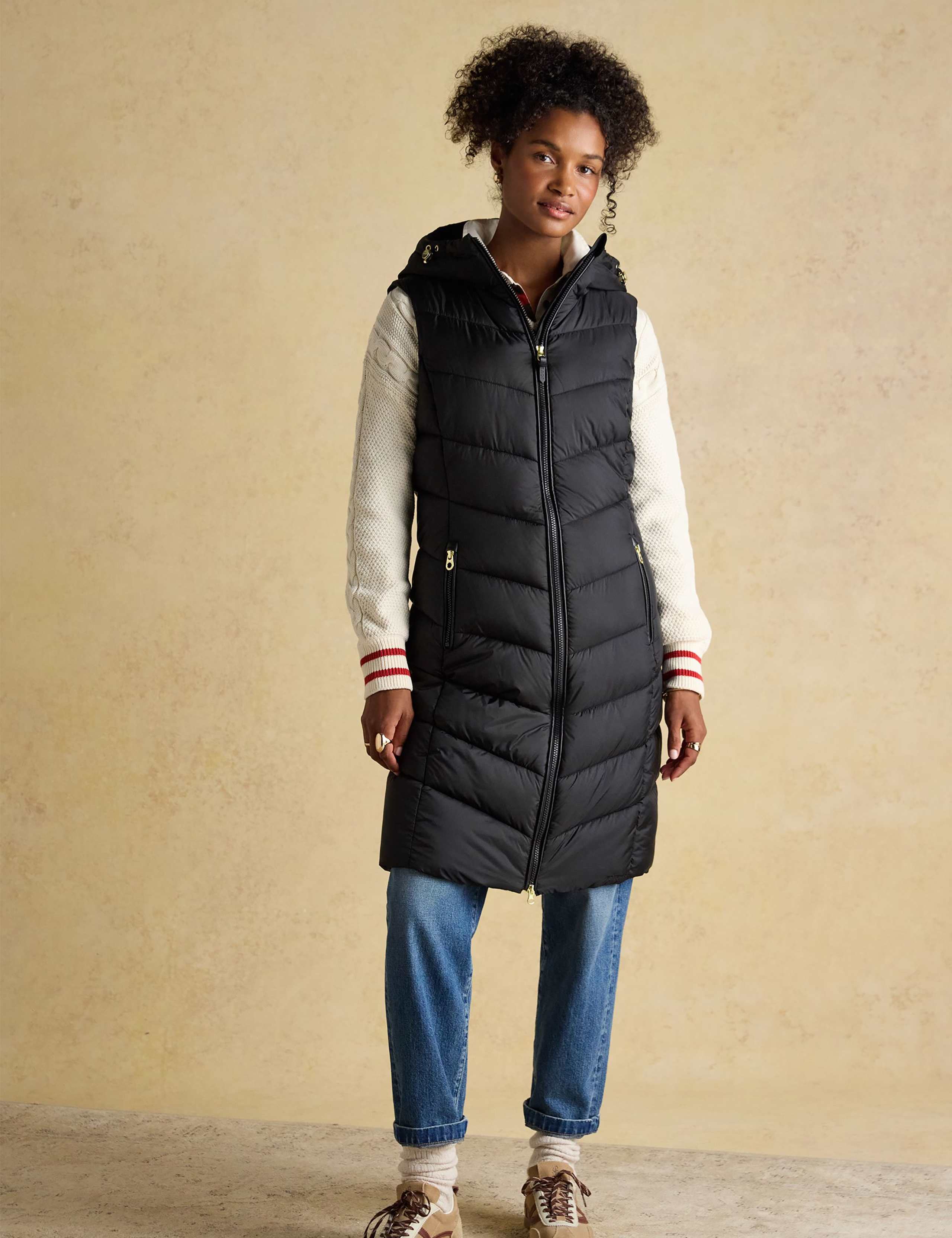 Padded Hooded Longline Gilet 3 of 11