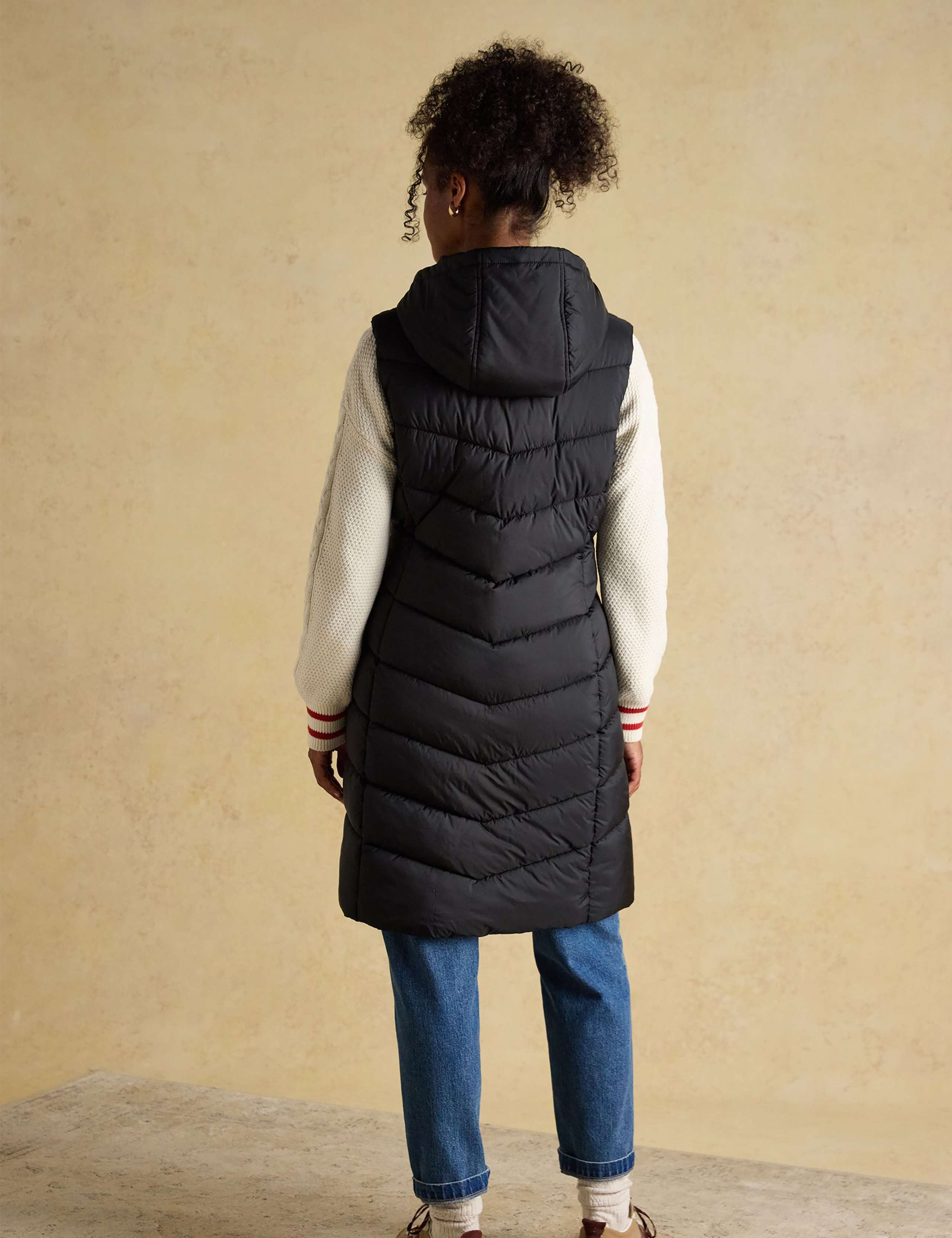 Padded Hooded Longline Gilet 6 of 11