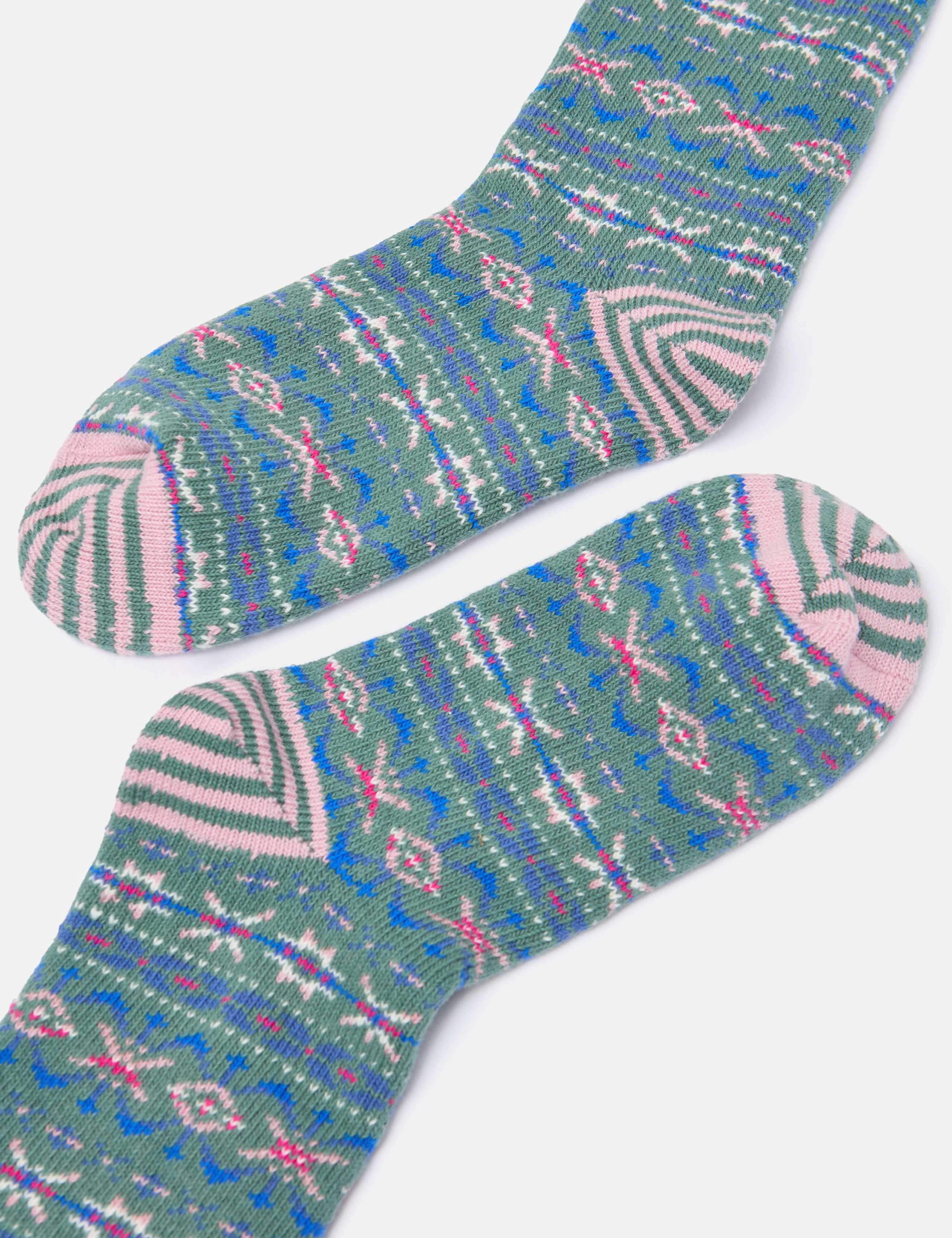 Cotton Rich Fair Isle Boot Socks 2 of 3