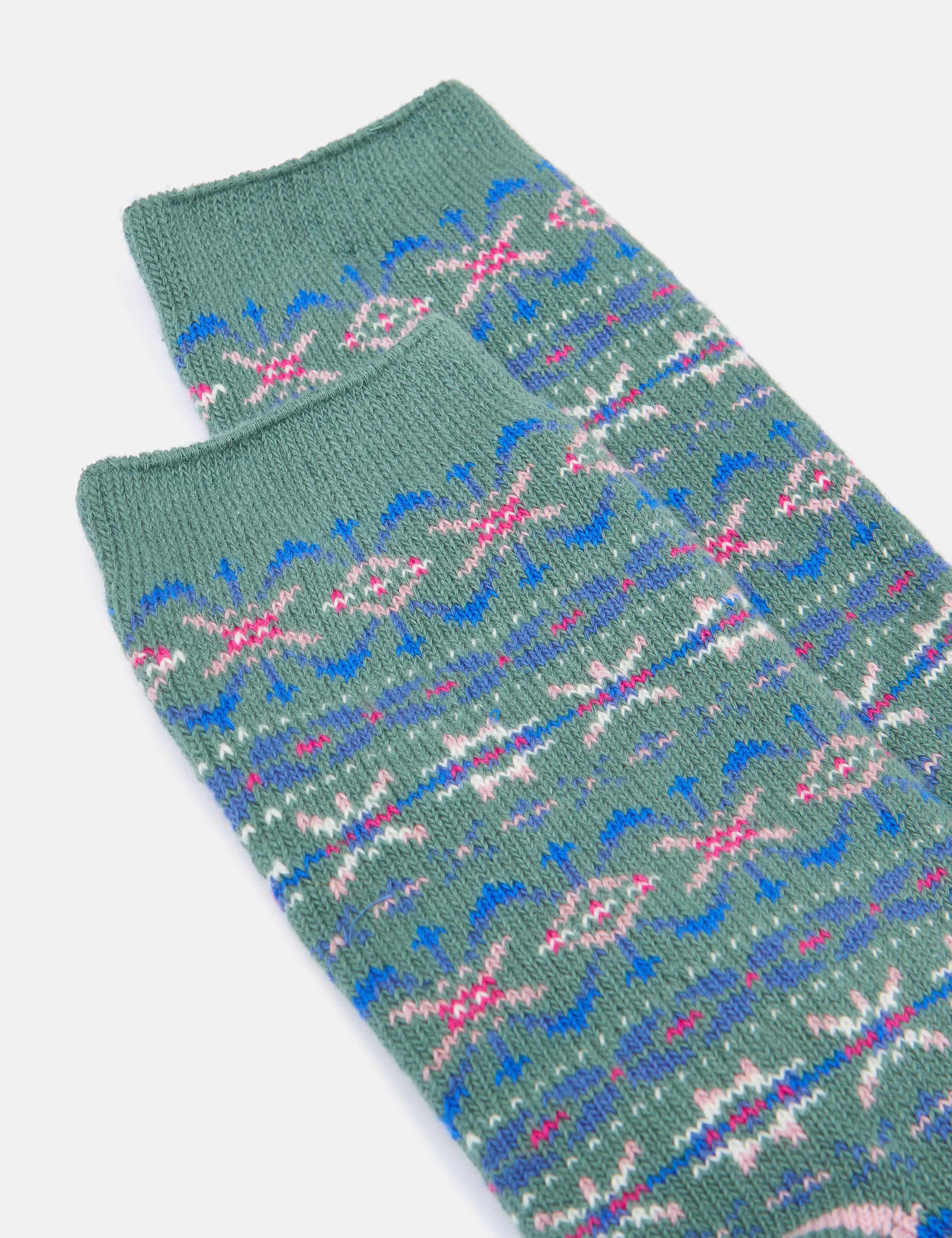 Cotton Rich Fair Isle Boot Socks 3 of 3