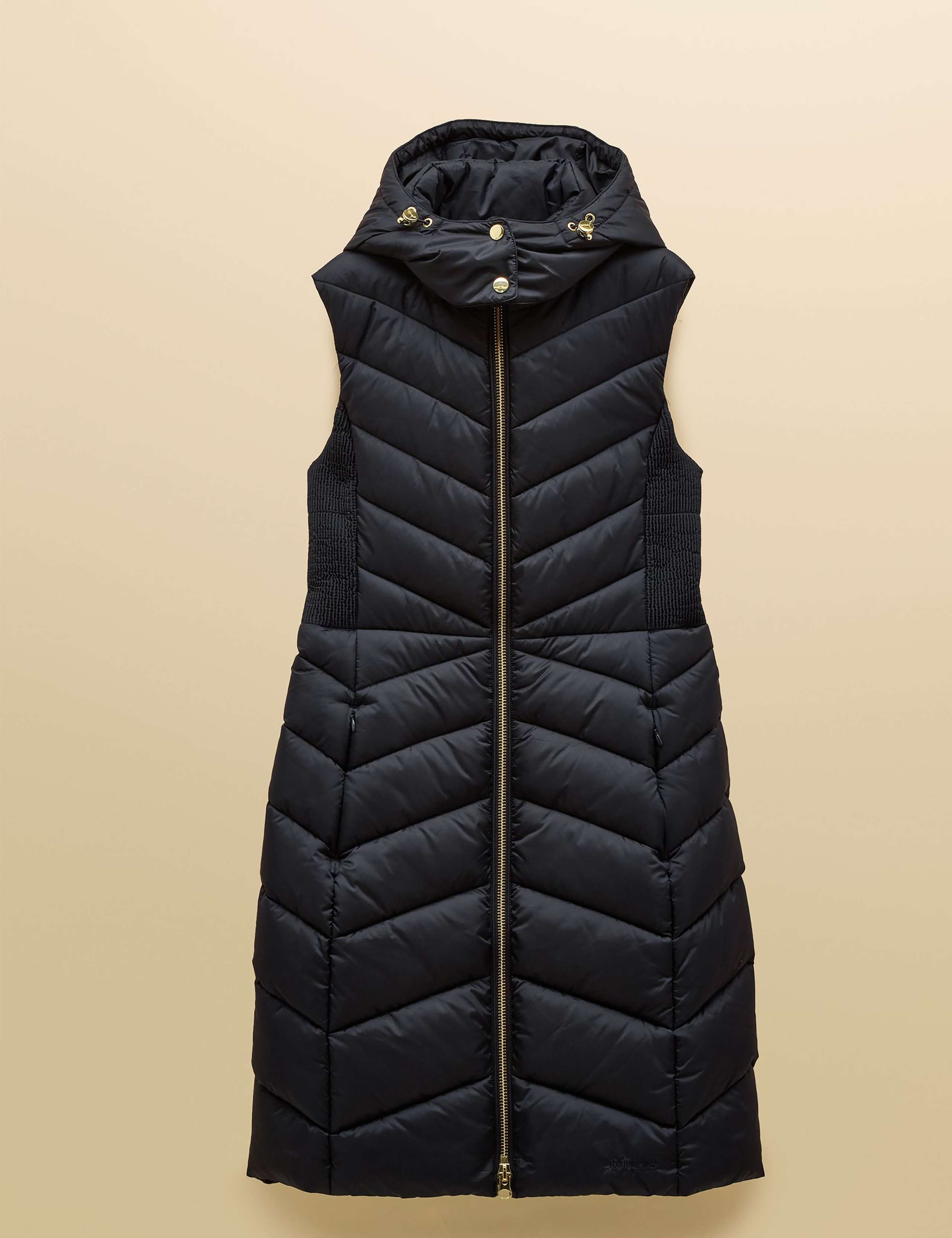 Padded Hooded Longline Gilet 2 of 11