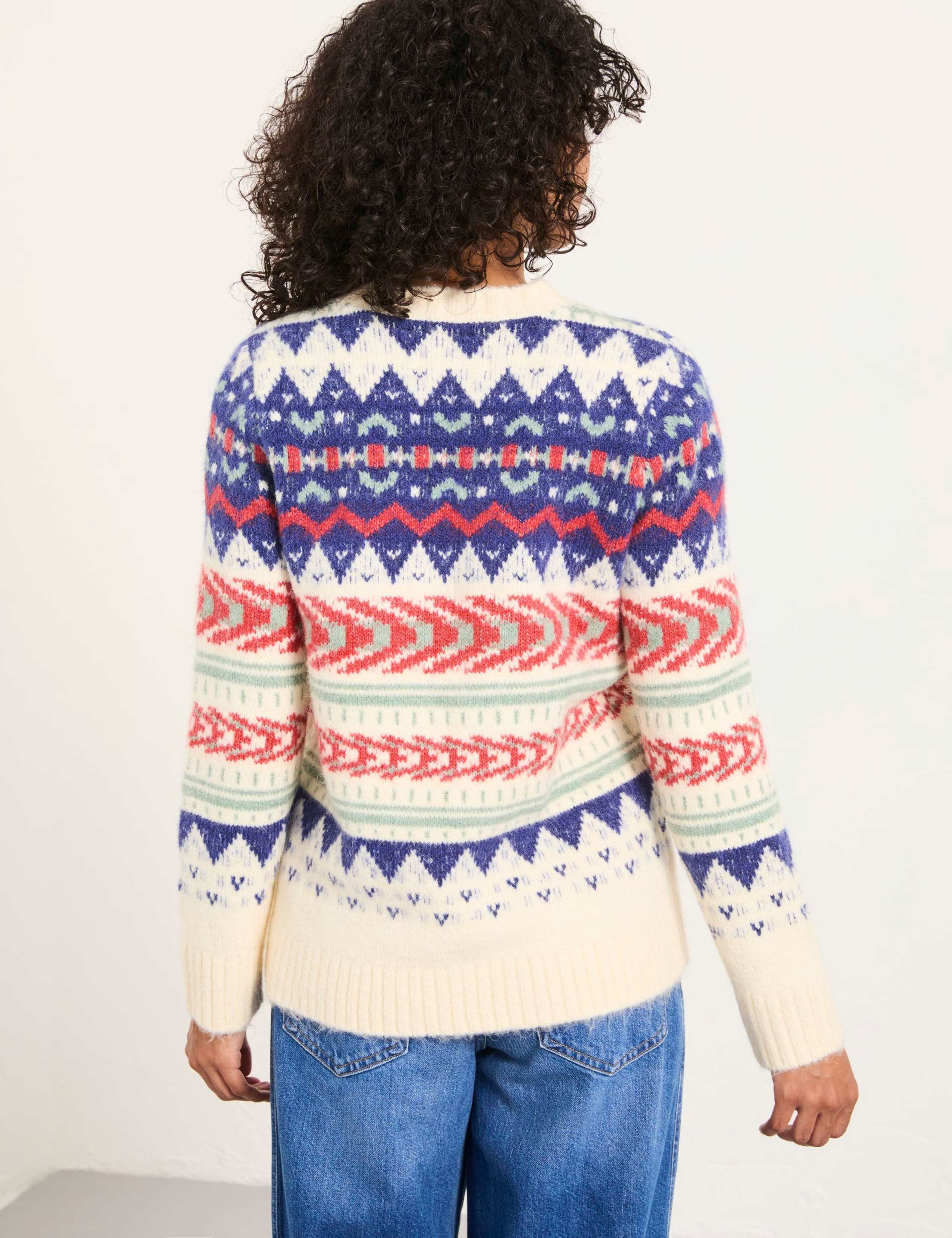 Fair Isle Crew Neck Jumper with Wool 3 of 5