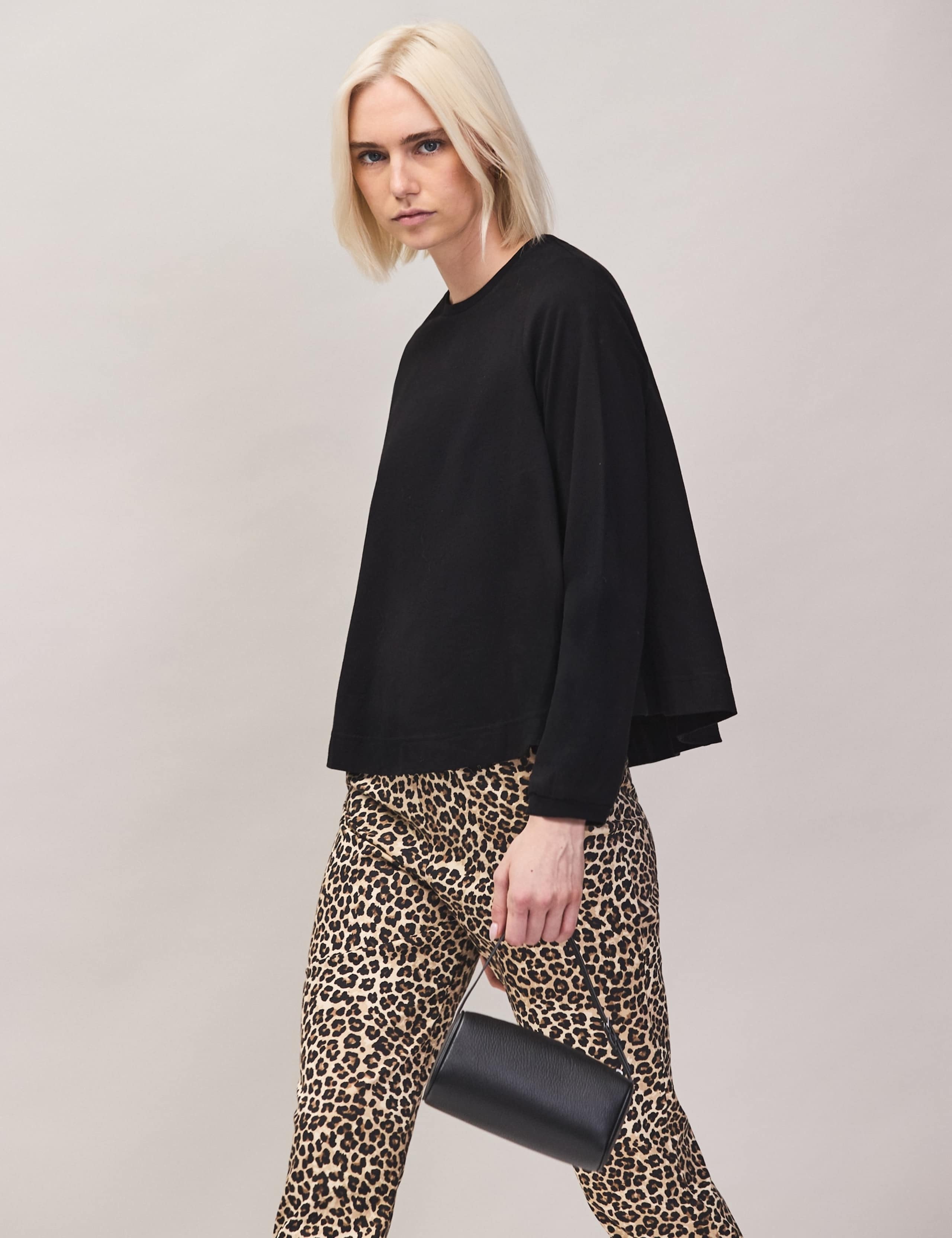 Pure Cotton Draped Relaxed Top 3 of 5