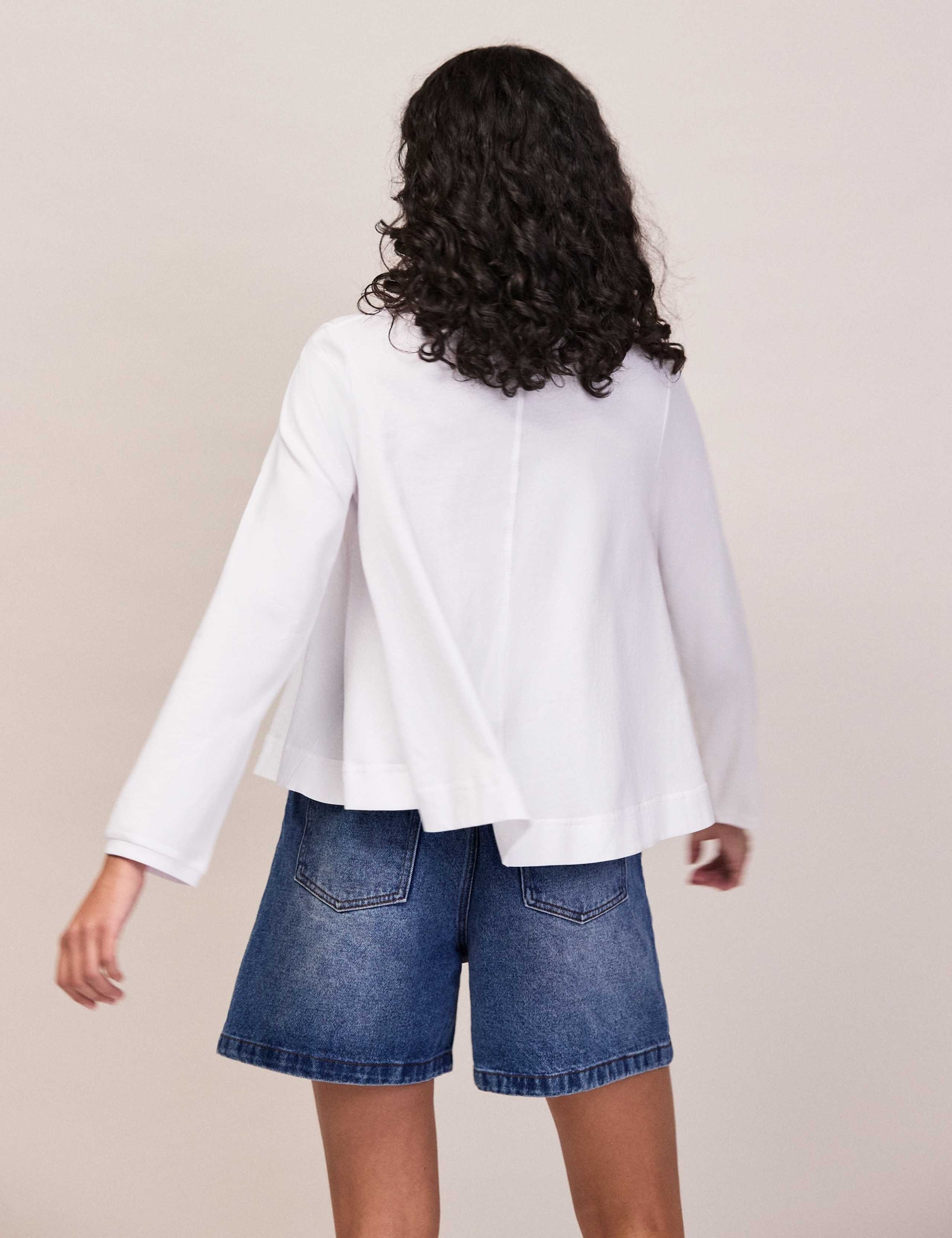 Pure Cotton Draped Relaxed Top 4 of 4