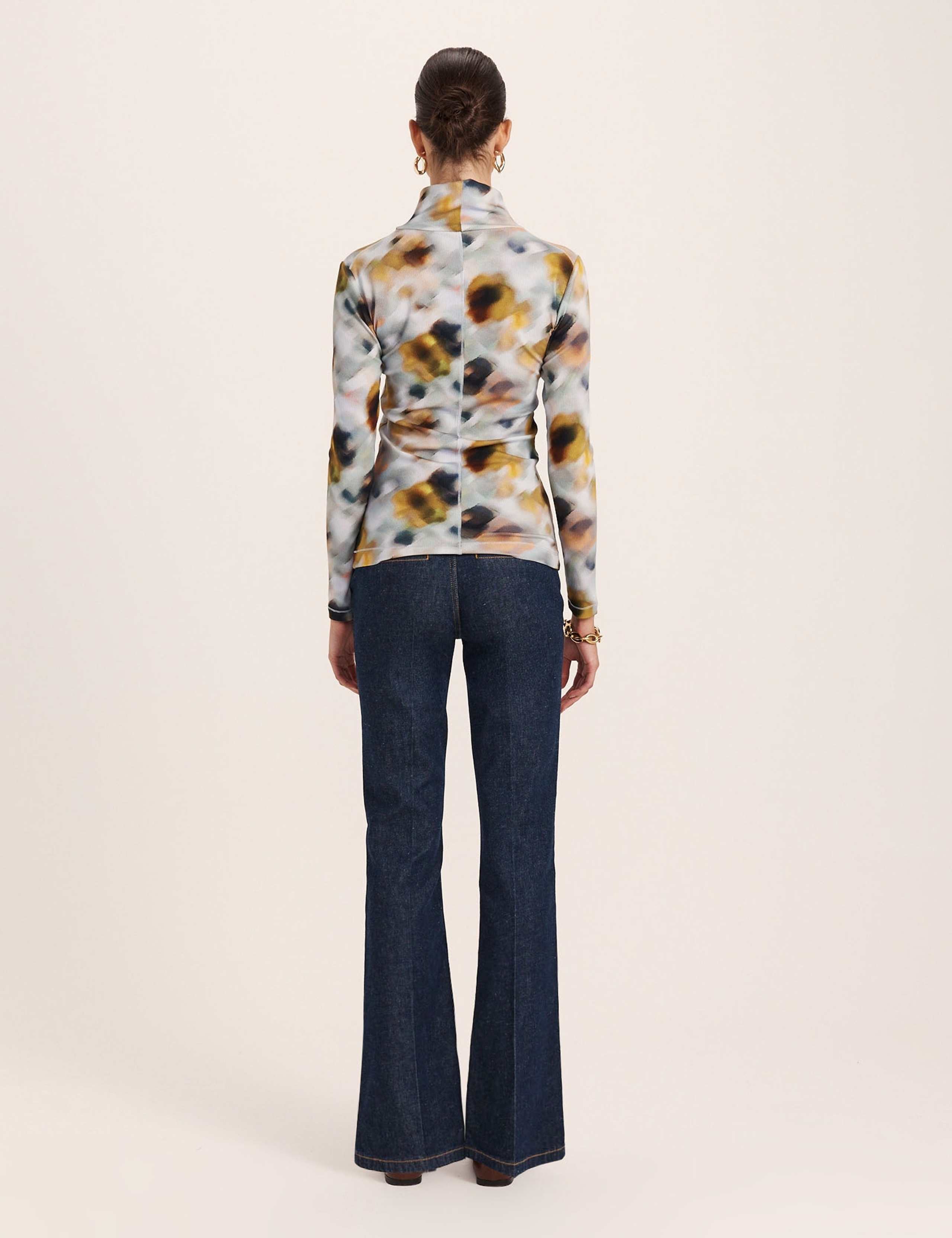 Floral Roll Neck Regular Fit Top 7 of 7