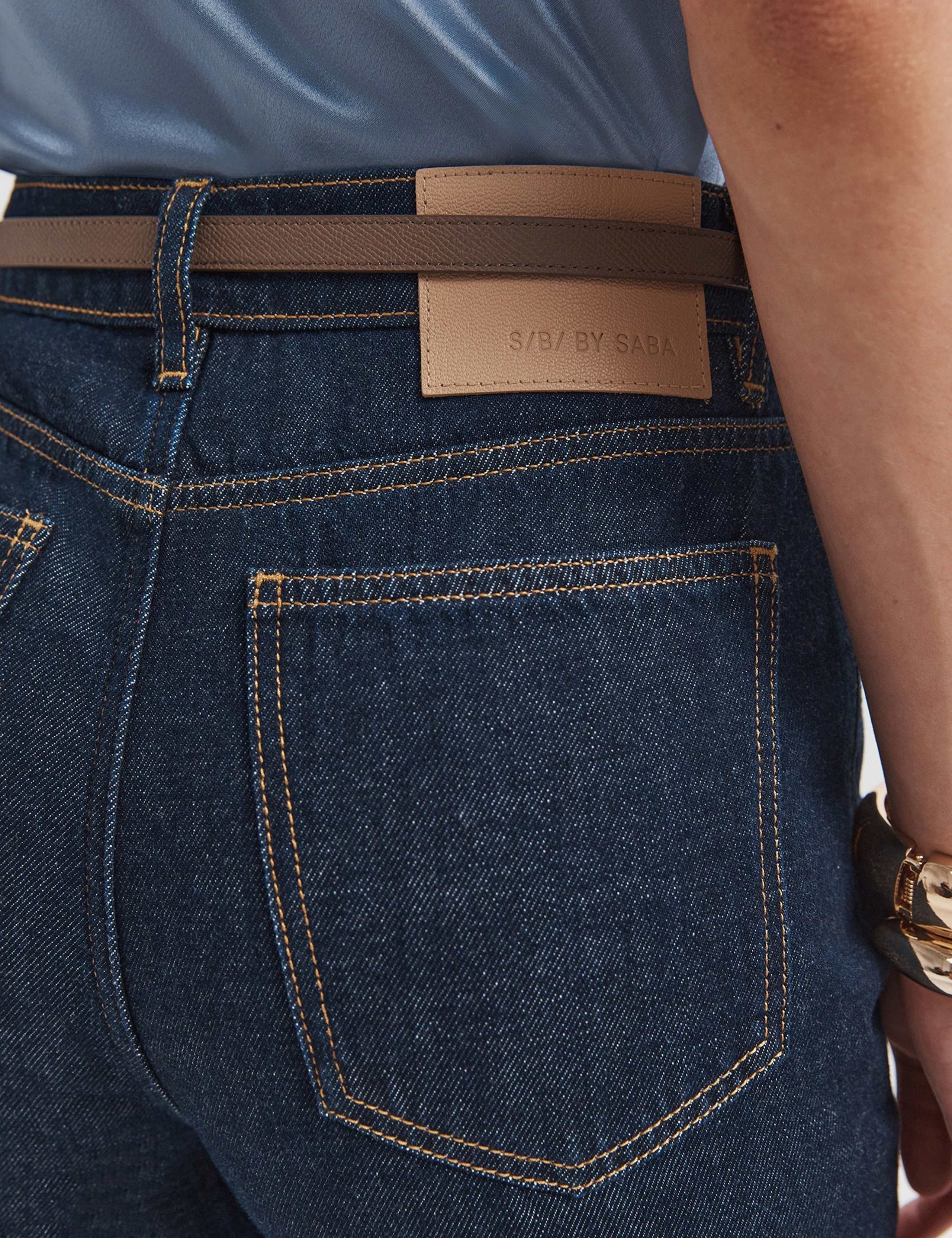 High Waisted Button Front Slim Fit Cropped Jeans 7 of 7