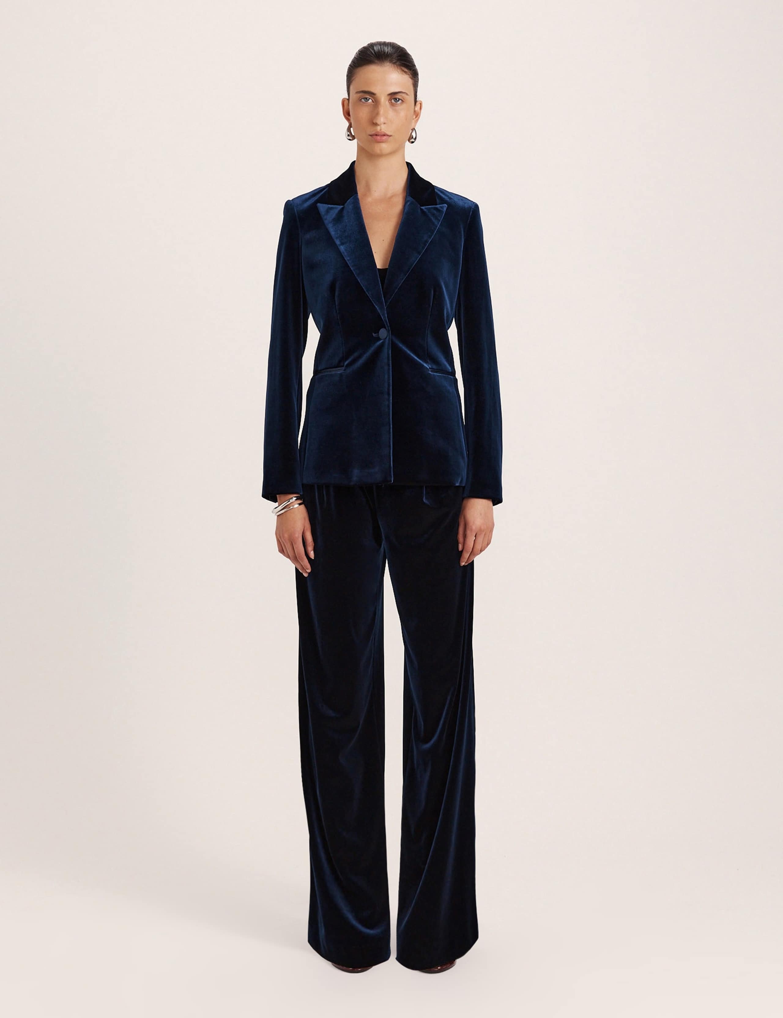 Regular Fit Velvet Blazer 5 of 8