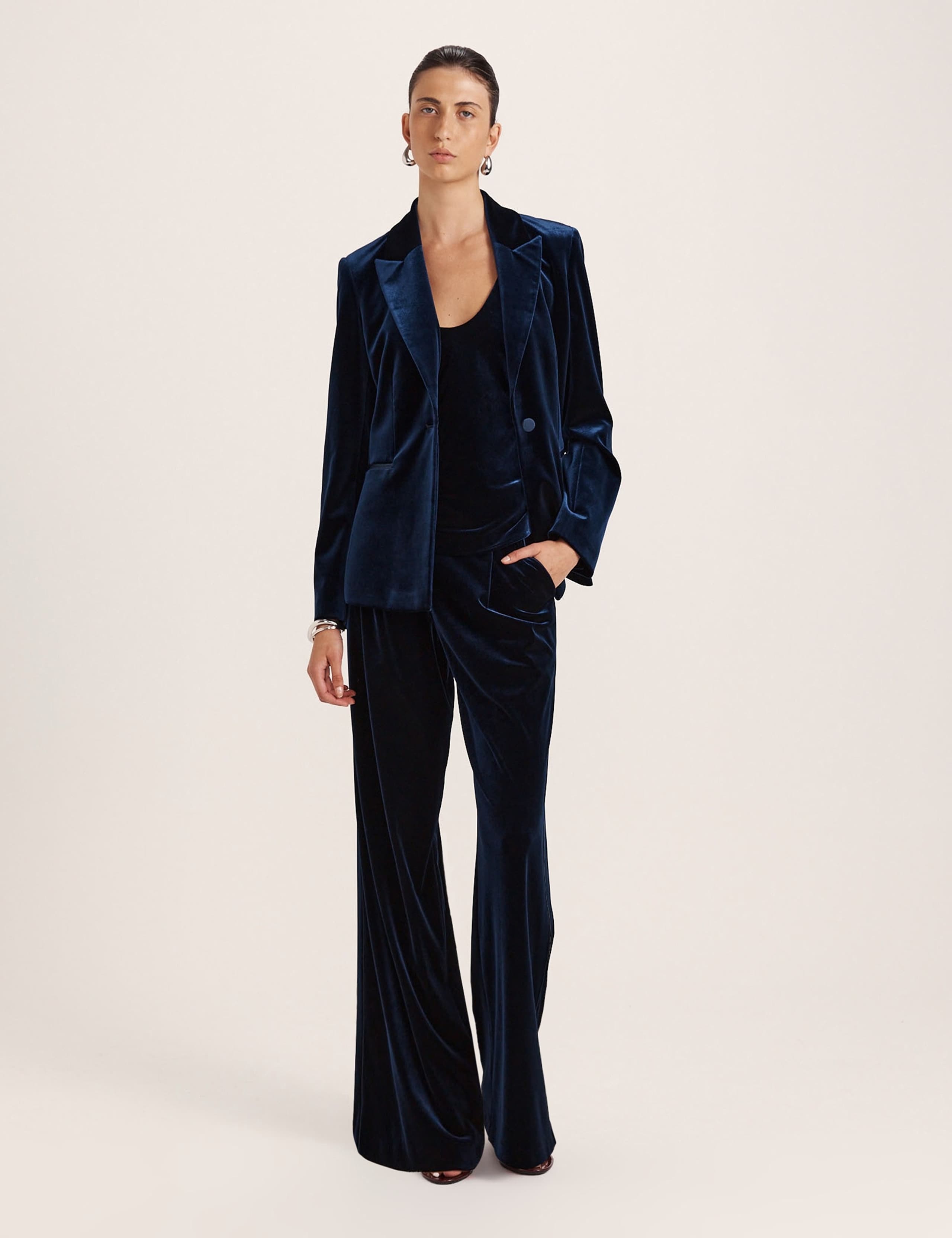 Regular Fit Velvet Blazer 6 of 8
