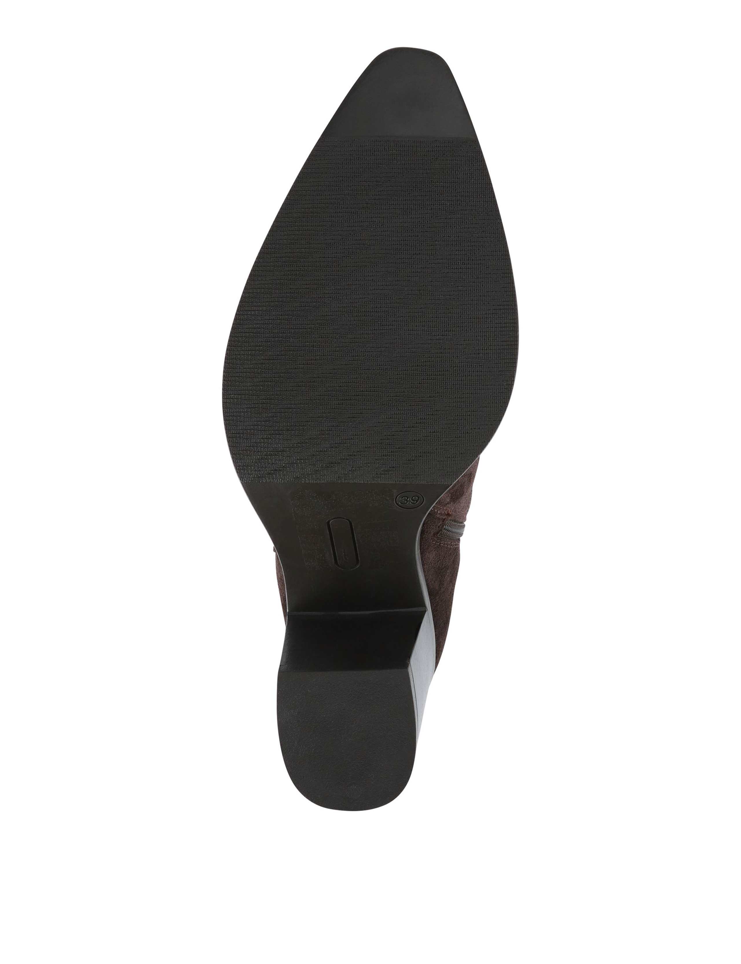 Suede Block Heel Knee High Boots 6 of 6