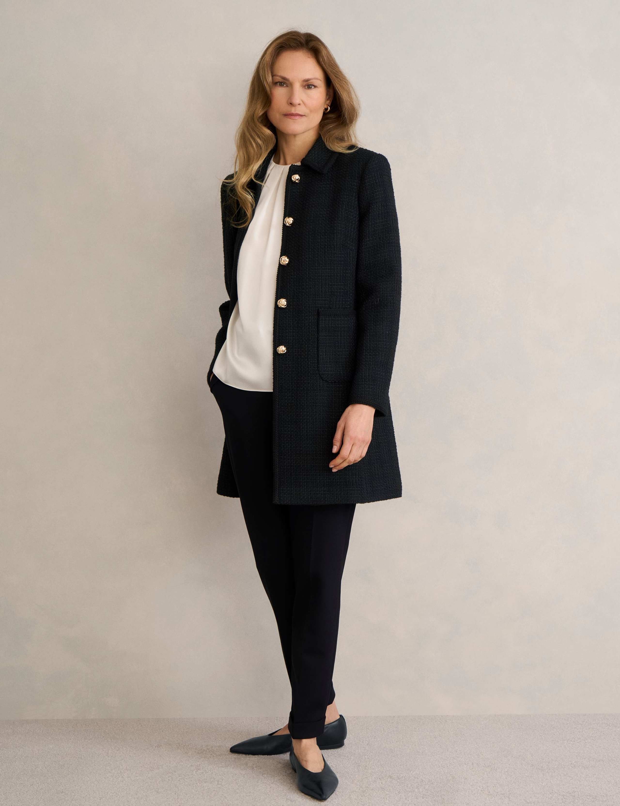 Leather Flat Pointed Ballet Pumps 6 of 6