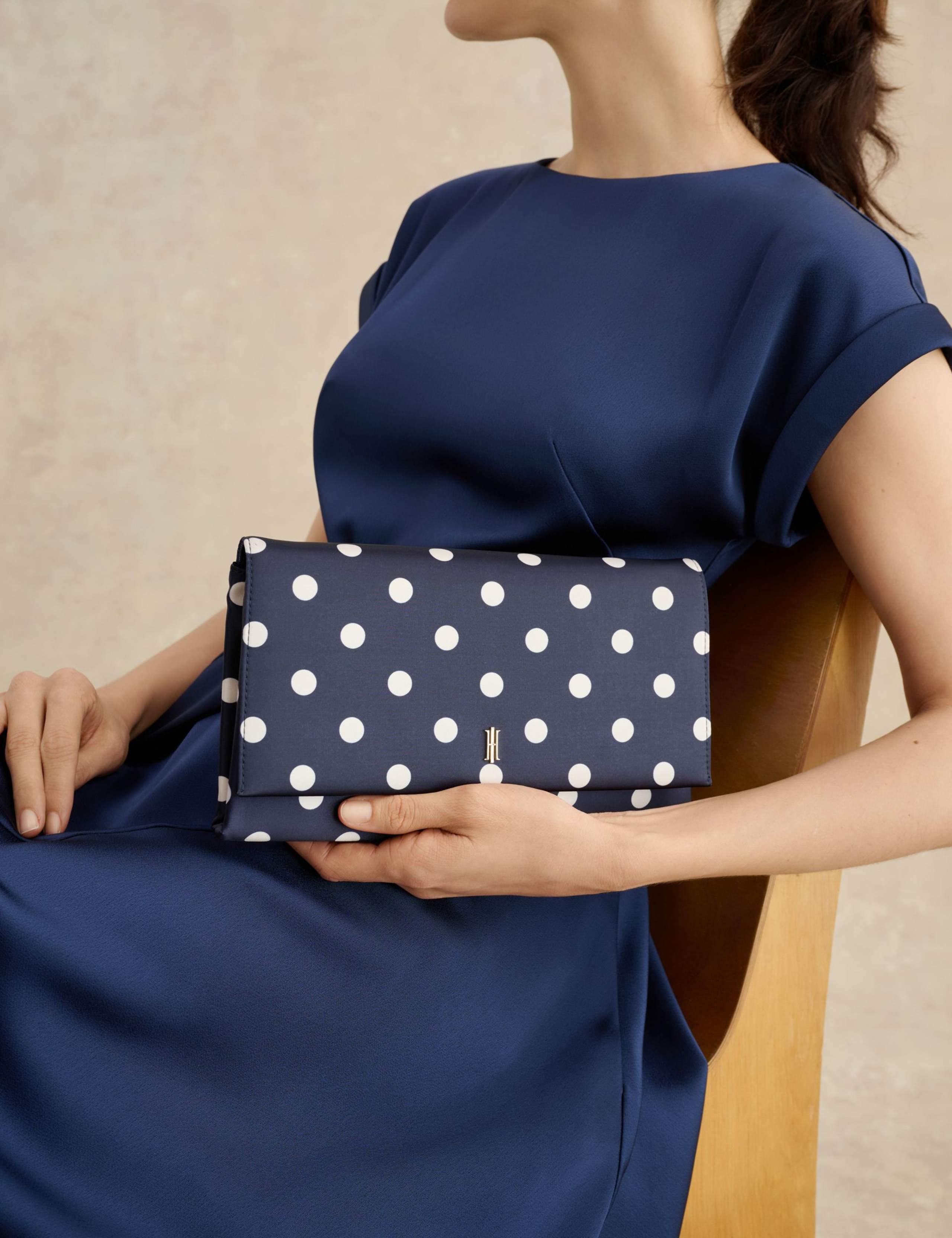 Spot Print Clutch Bag 3 of 3