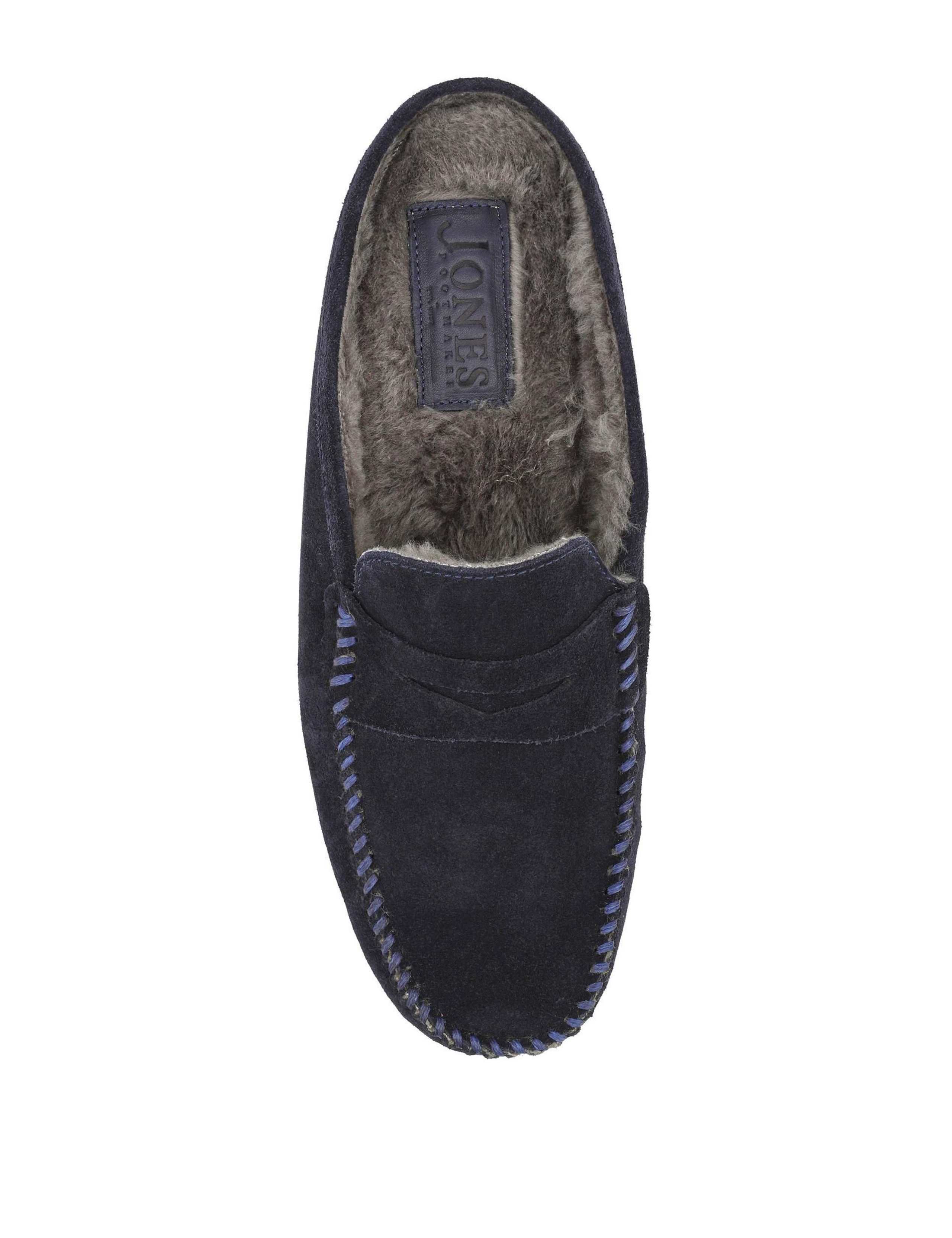 Leather Faux Fur Lined Mule Slippers 6 of 7