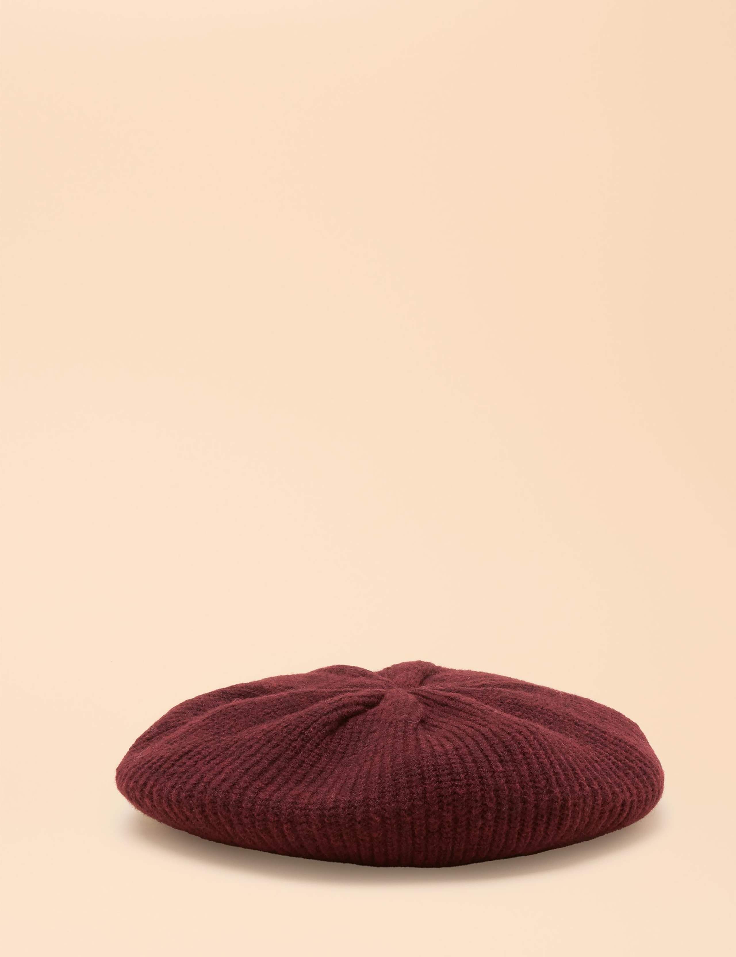 Ribbed Knitted Beret 1 of 7