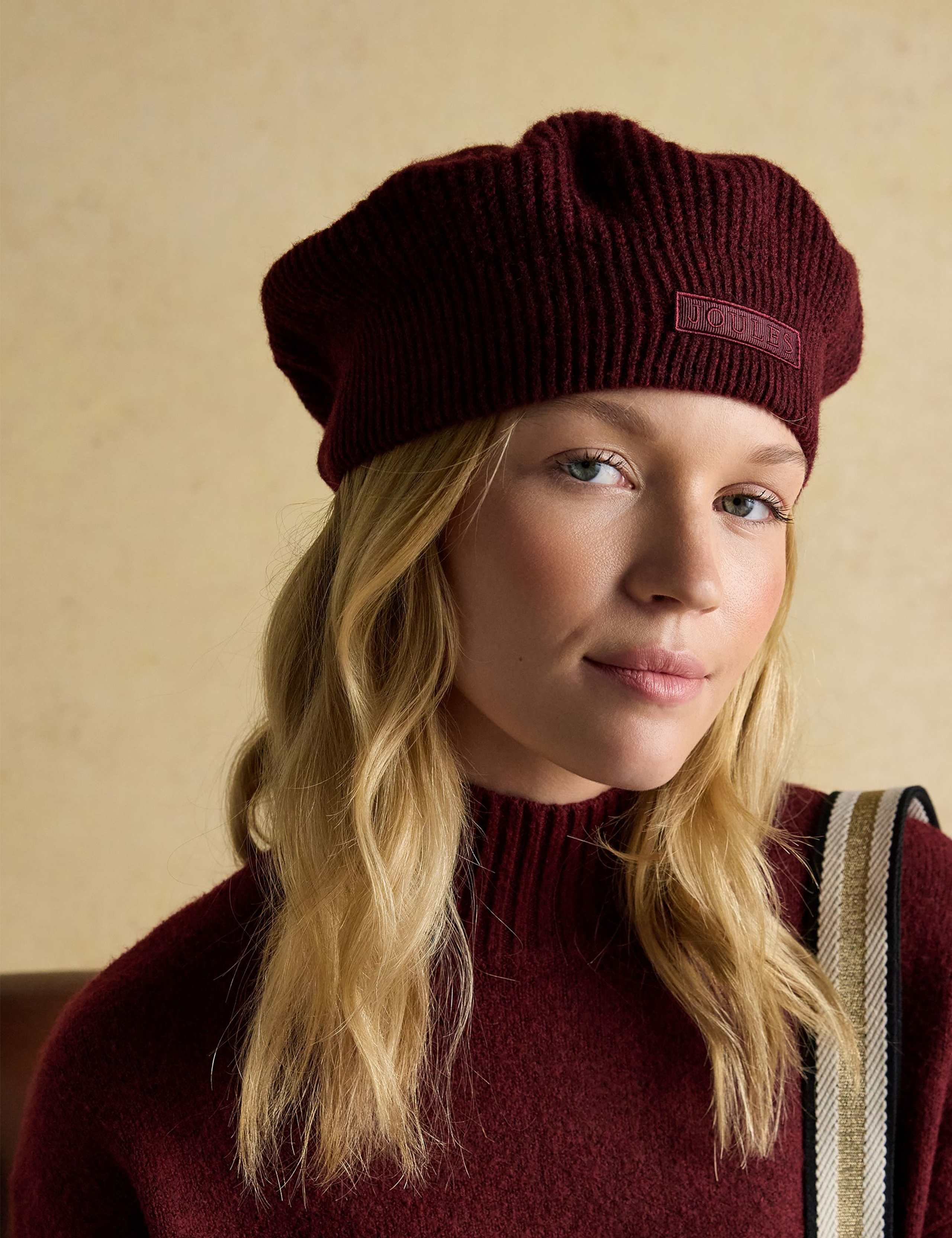 Ribbed Knitted Beret 2 of 7