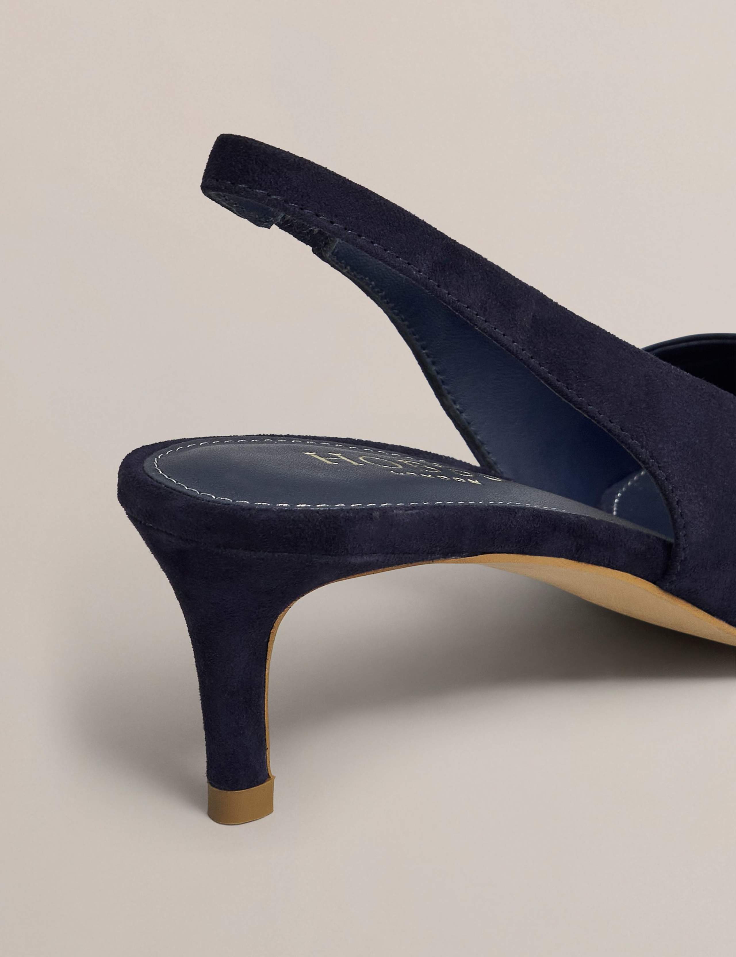 Suede Kitten Heel Slingback Shoes 2 of 6