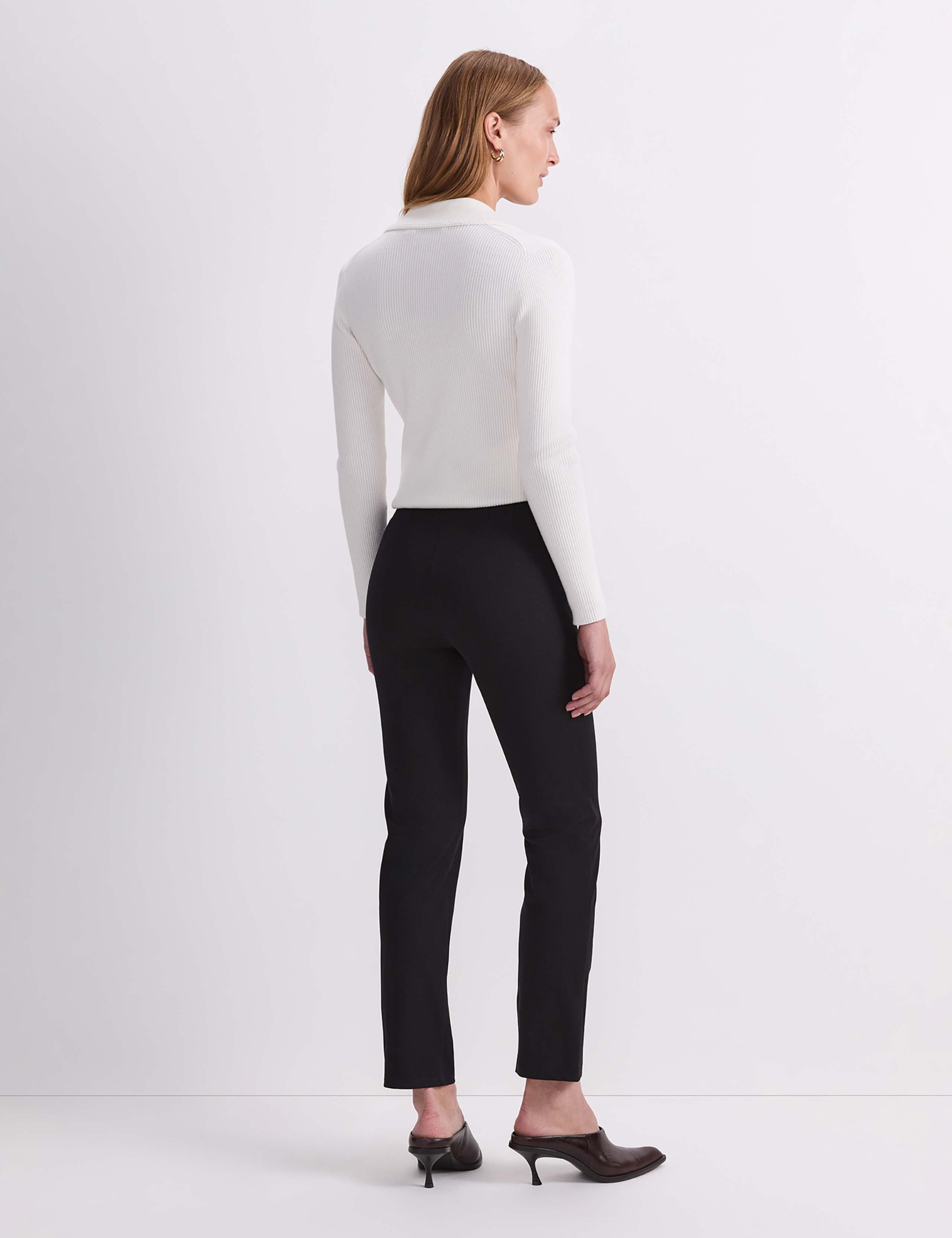 Cotton Rich Slim Fit Ankle Grazer Trousers 5 of 7