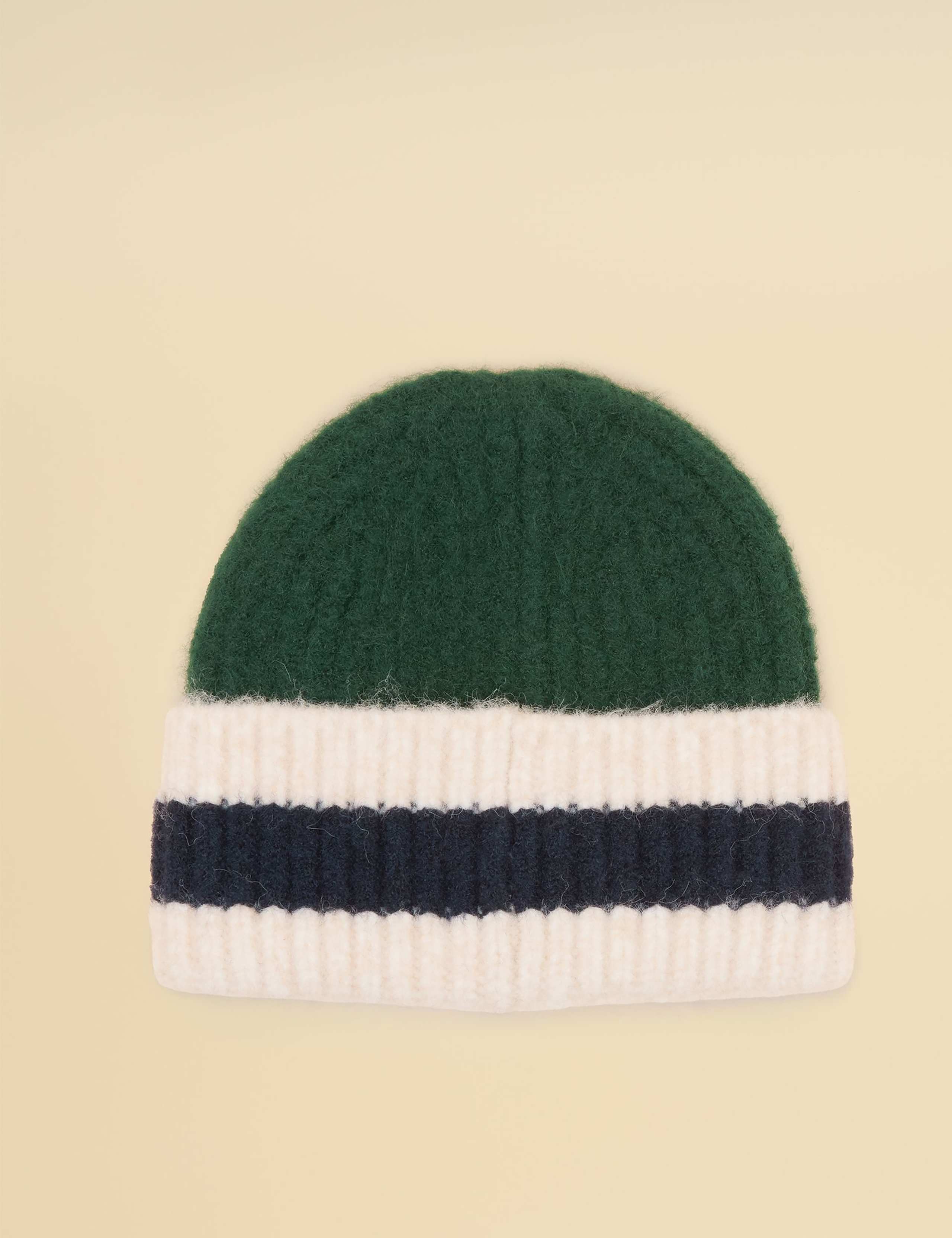 Striped Rib Beanie Hat 2 of 7