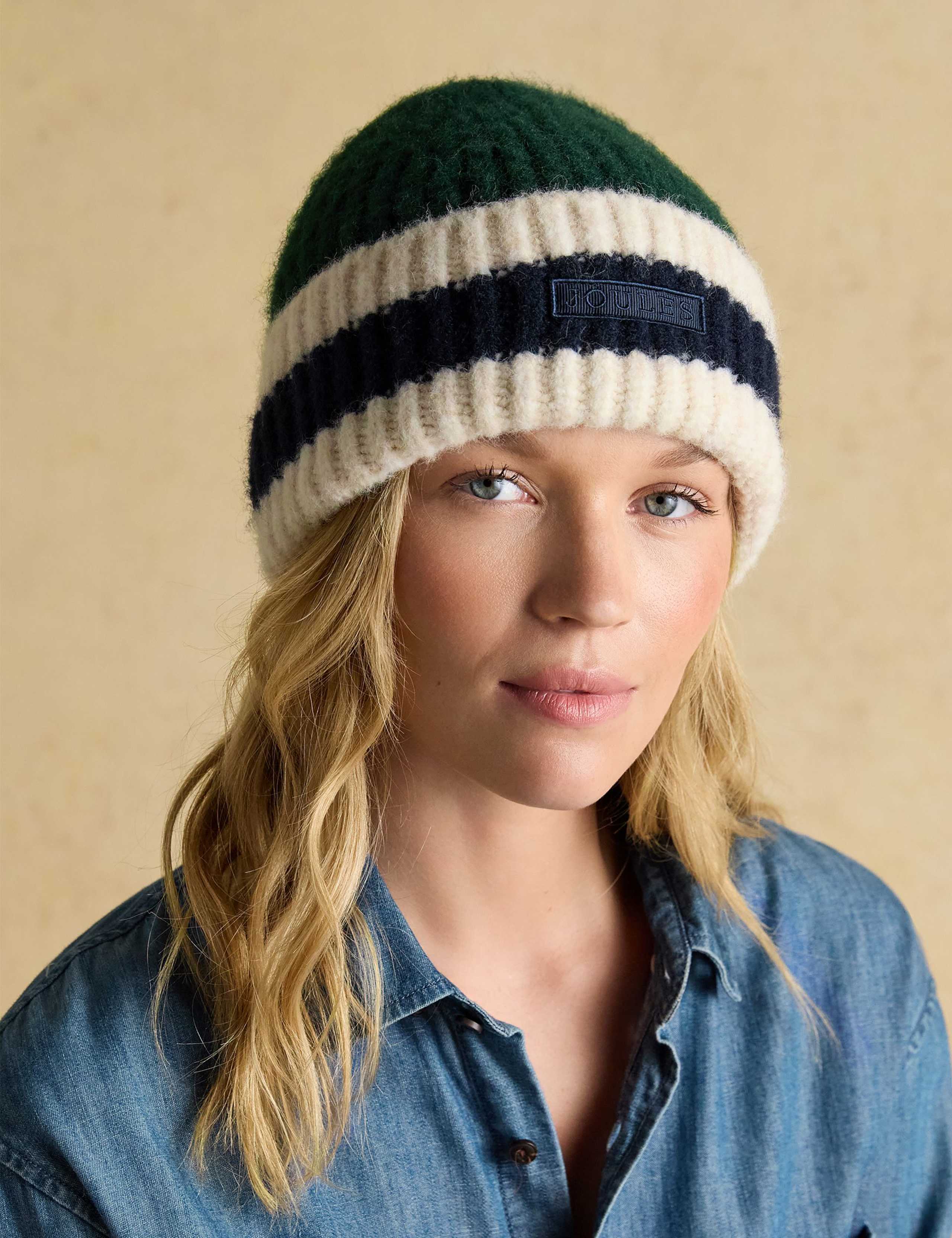 Striped Rib Beanie Hat 3 of 7