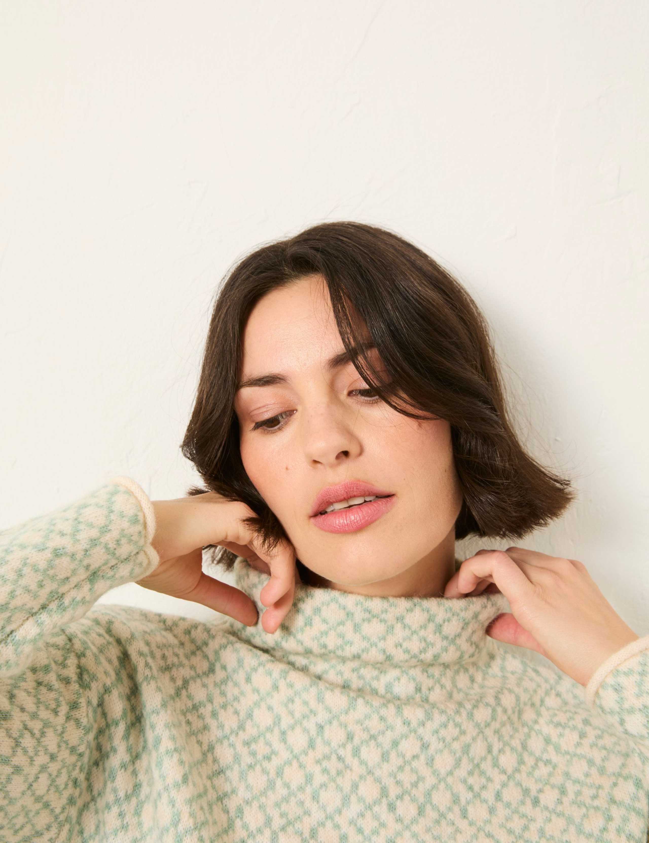 Patterned High Neck Jumper 5 of 6