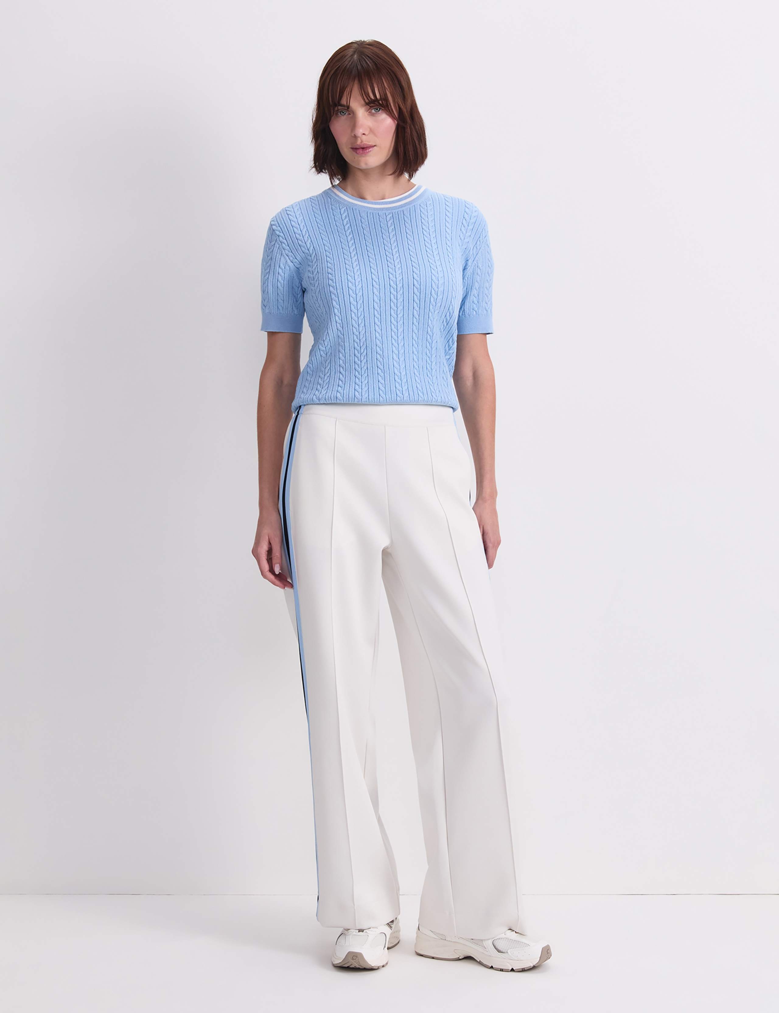 Side Stripe Wide Leg Trousers 2 of 7