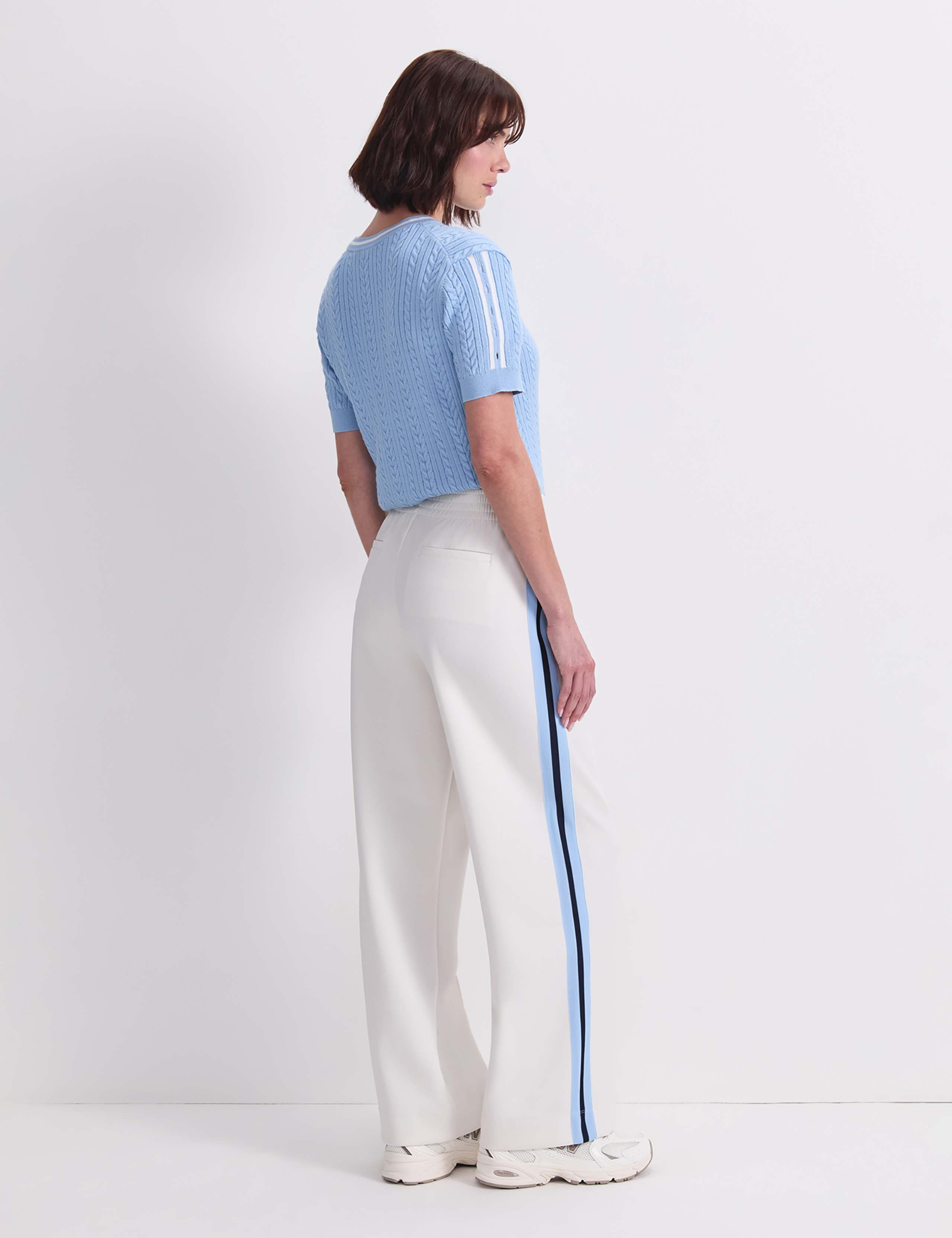 Side Stripe Wide Leg Trousers 3 of 7