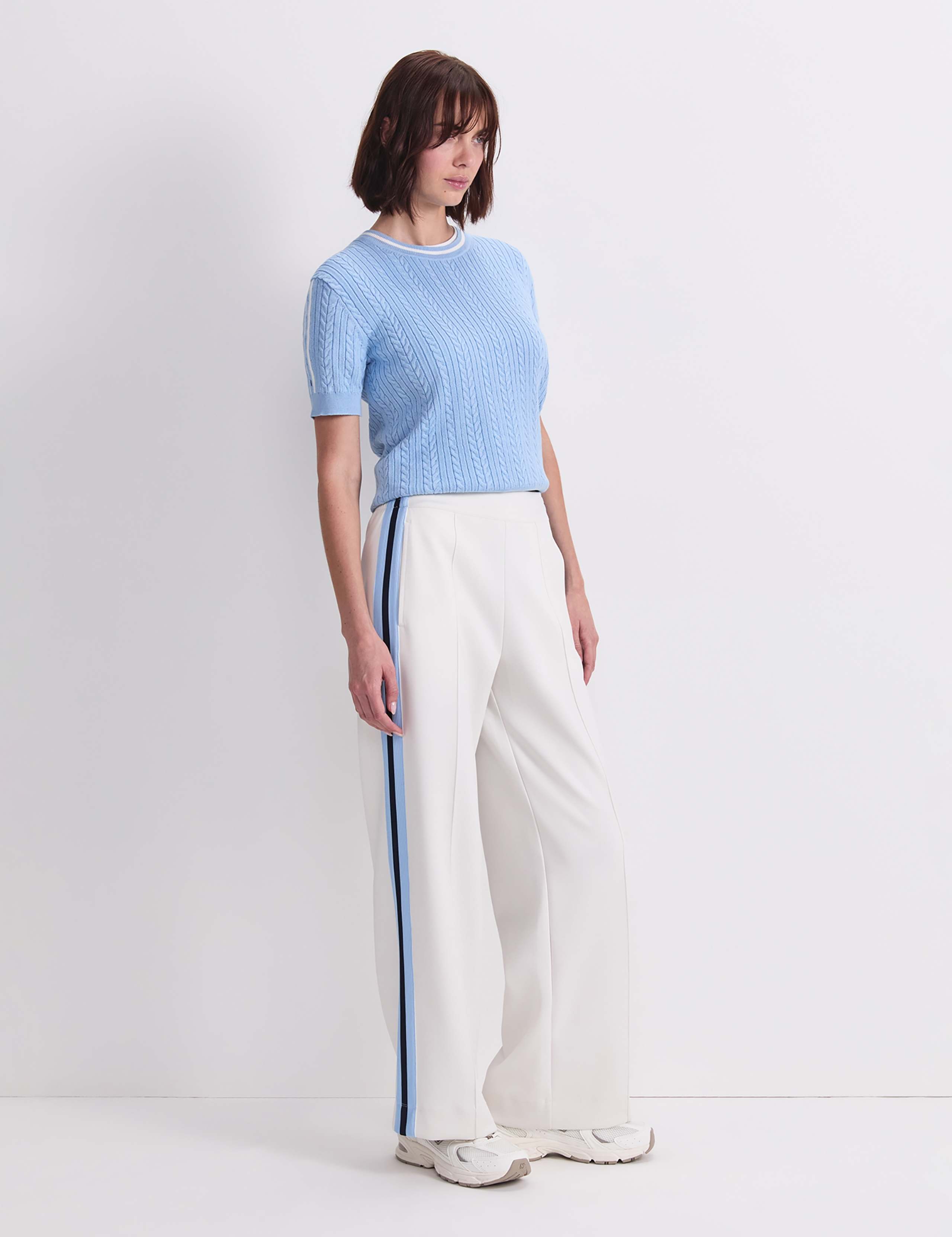 Side Stripe Wide Leg Trousers 5 of 7