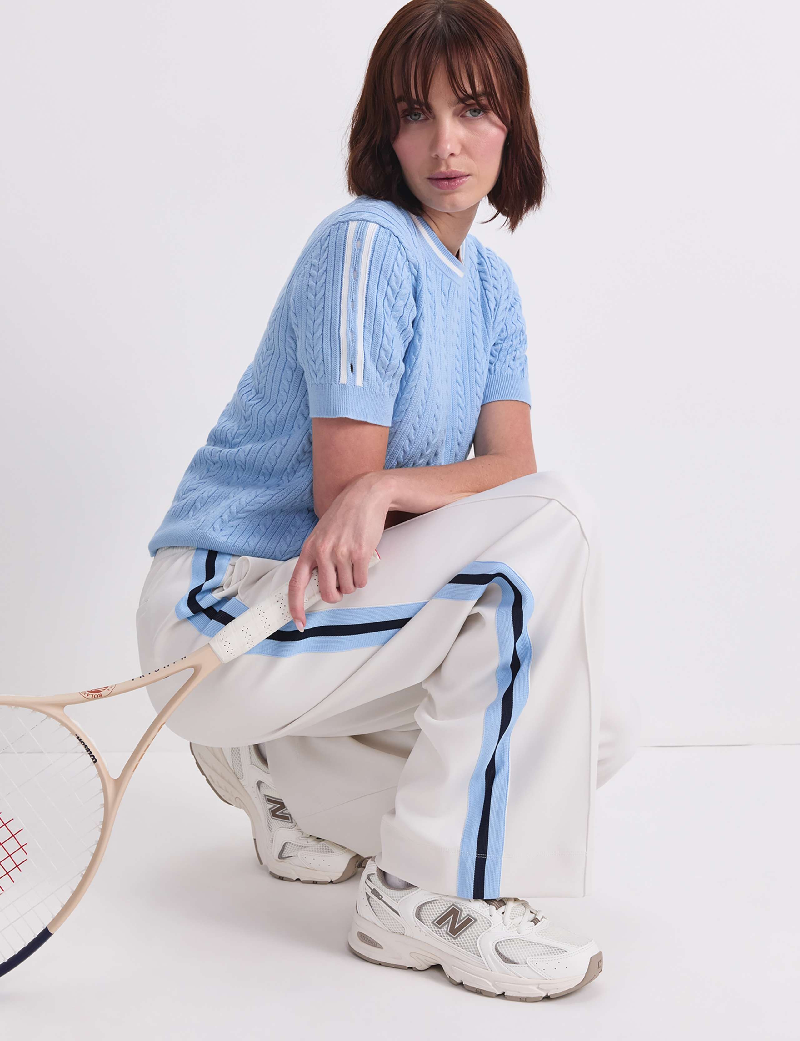 Side Stripe Wide Leg Trousers 6 of 7