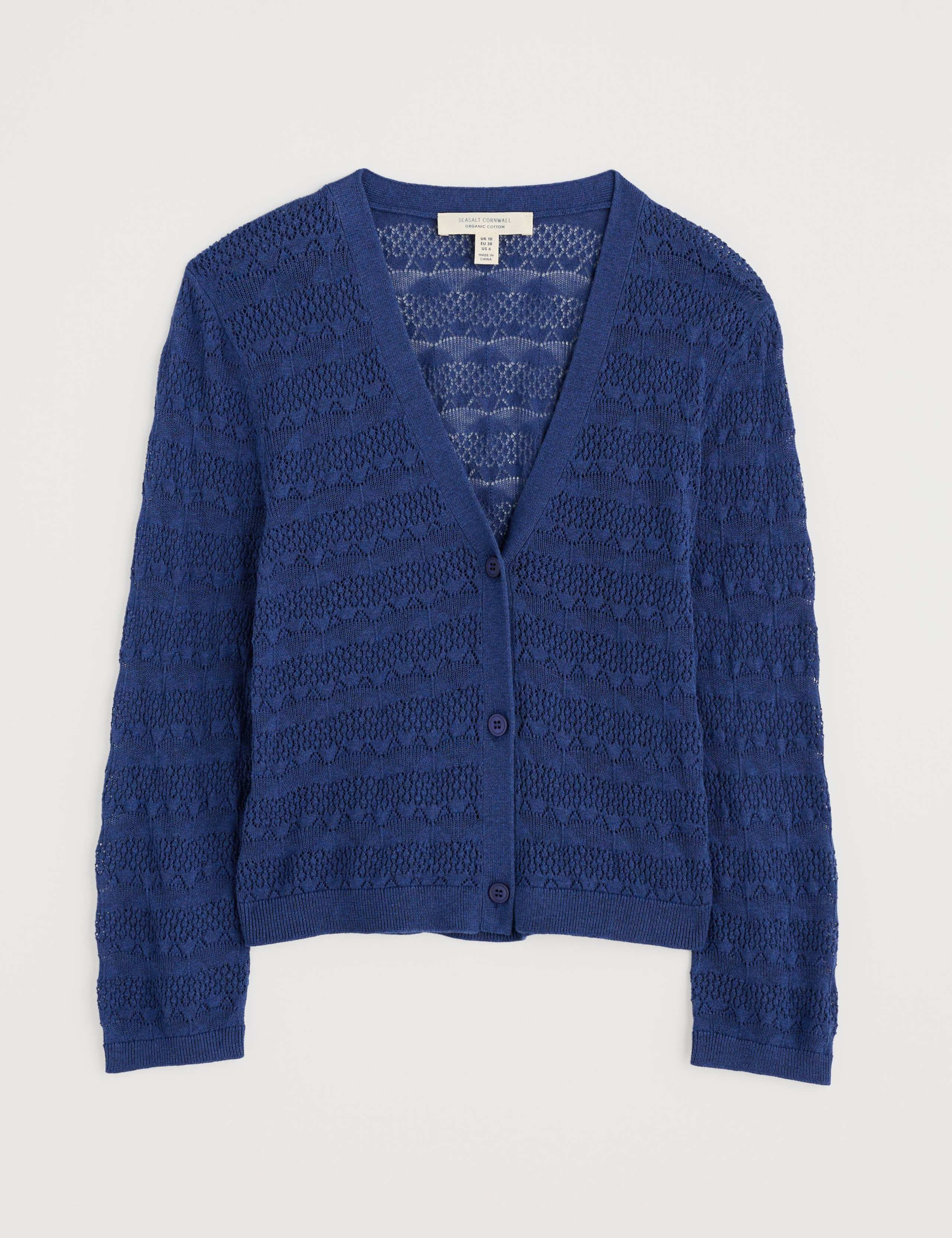 Pure Cotton Patterned V-Neck Cardigan 2 of 4