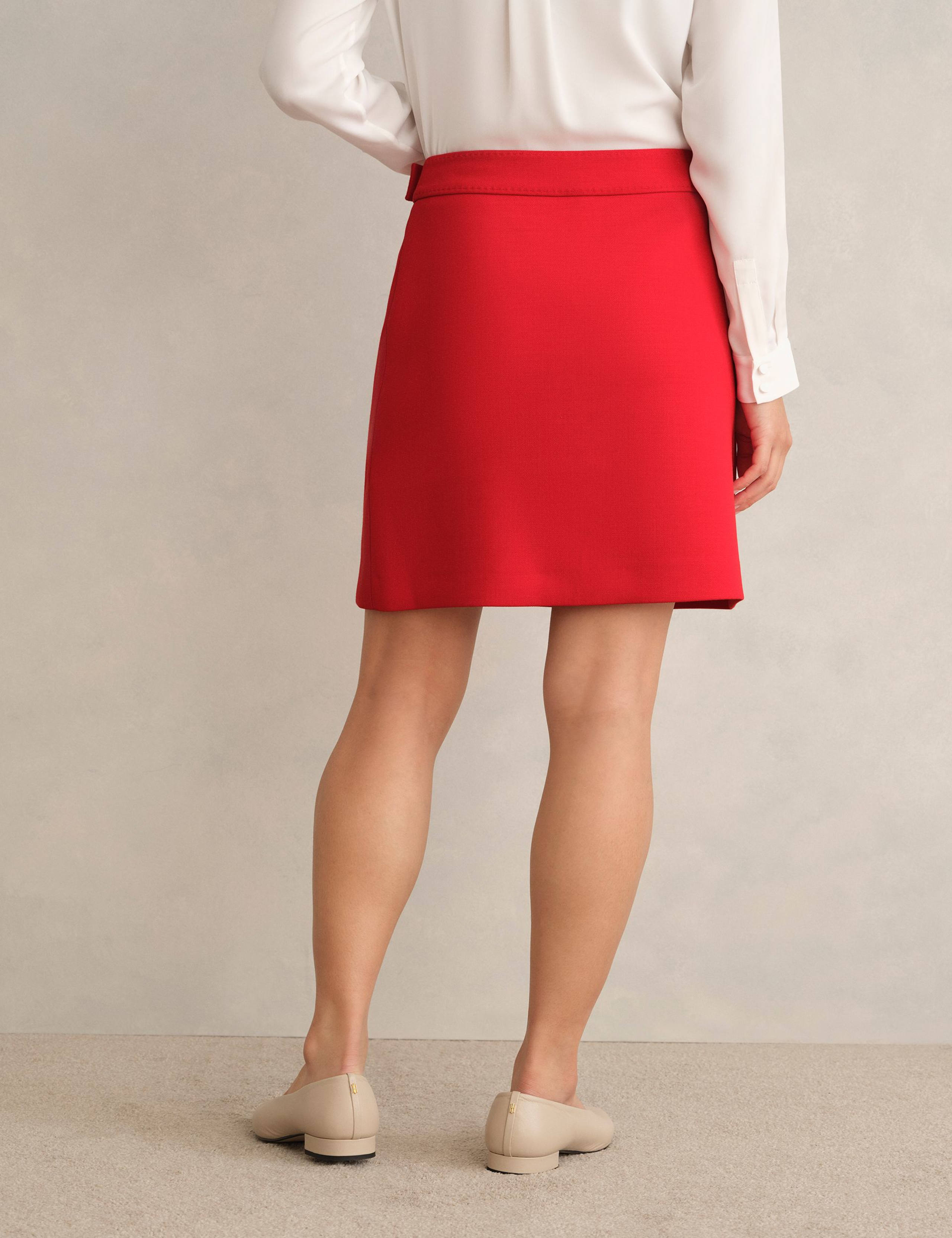 Wool Blend Mini A-Line Skirt 5 of 5