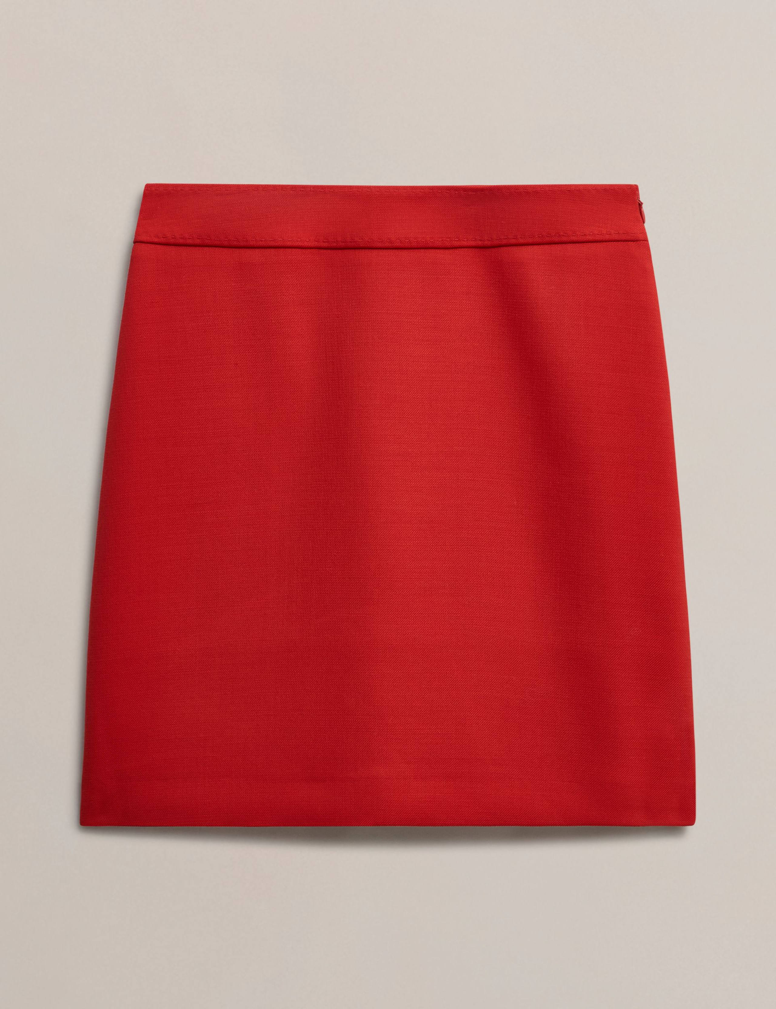 Wool Blend Mini A-Line Skirt 2 of 5