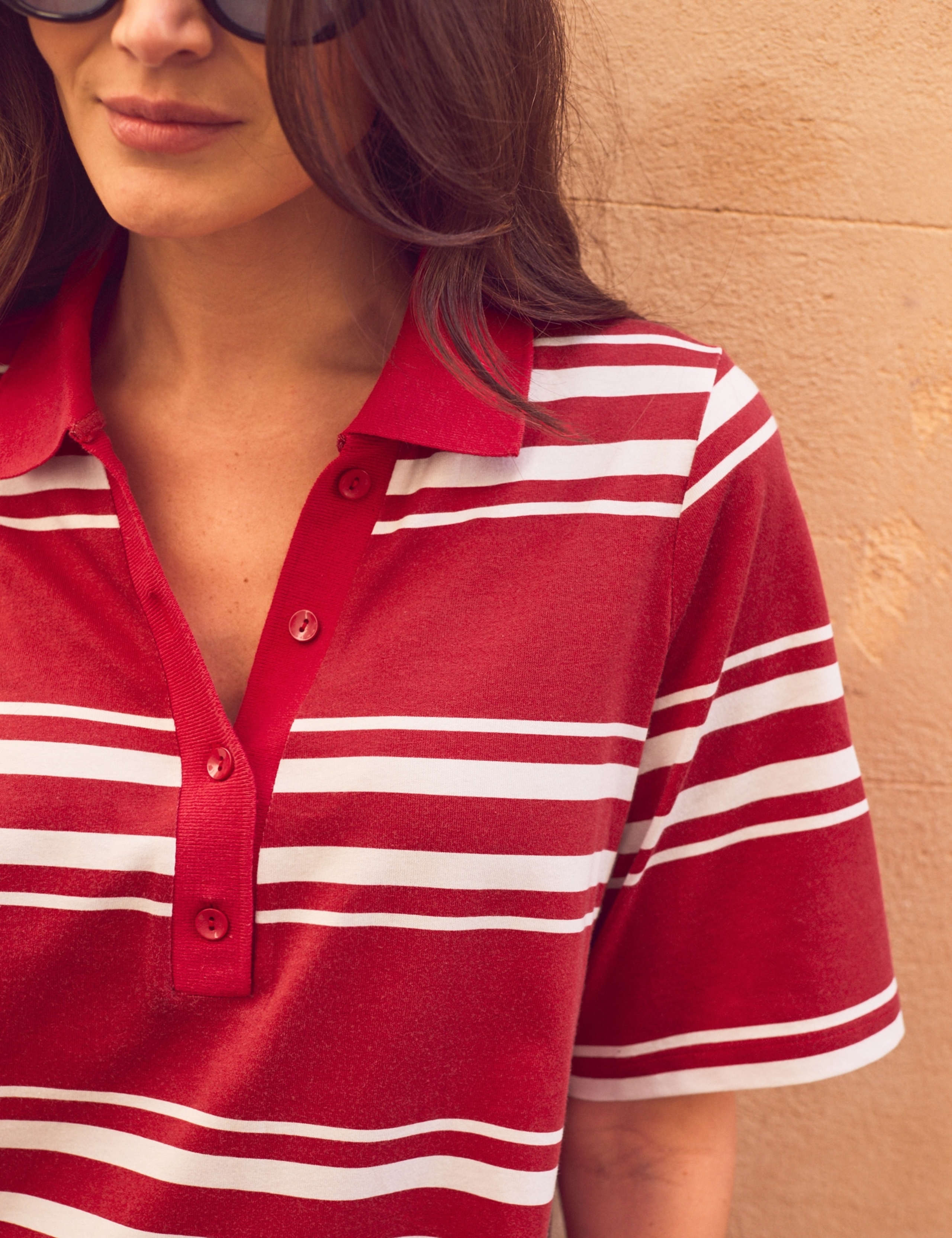 Pure Cotton Striped Midaxi T-Shirt Dress 5 of 6