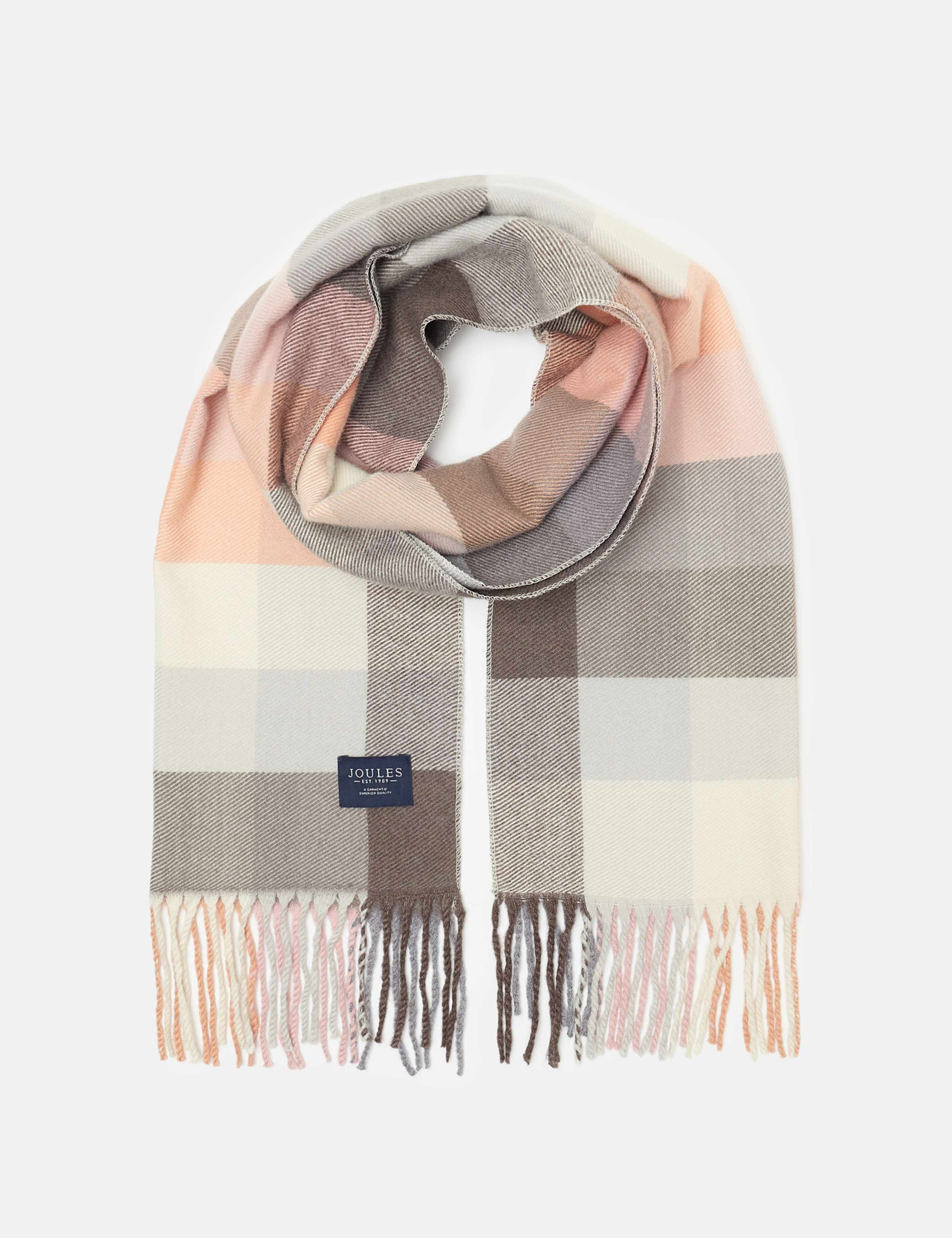 Checked Tassel Scarf 2 of 4