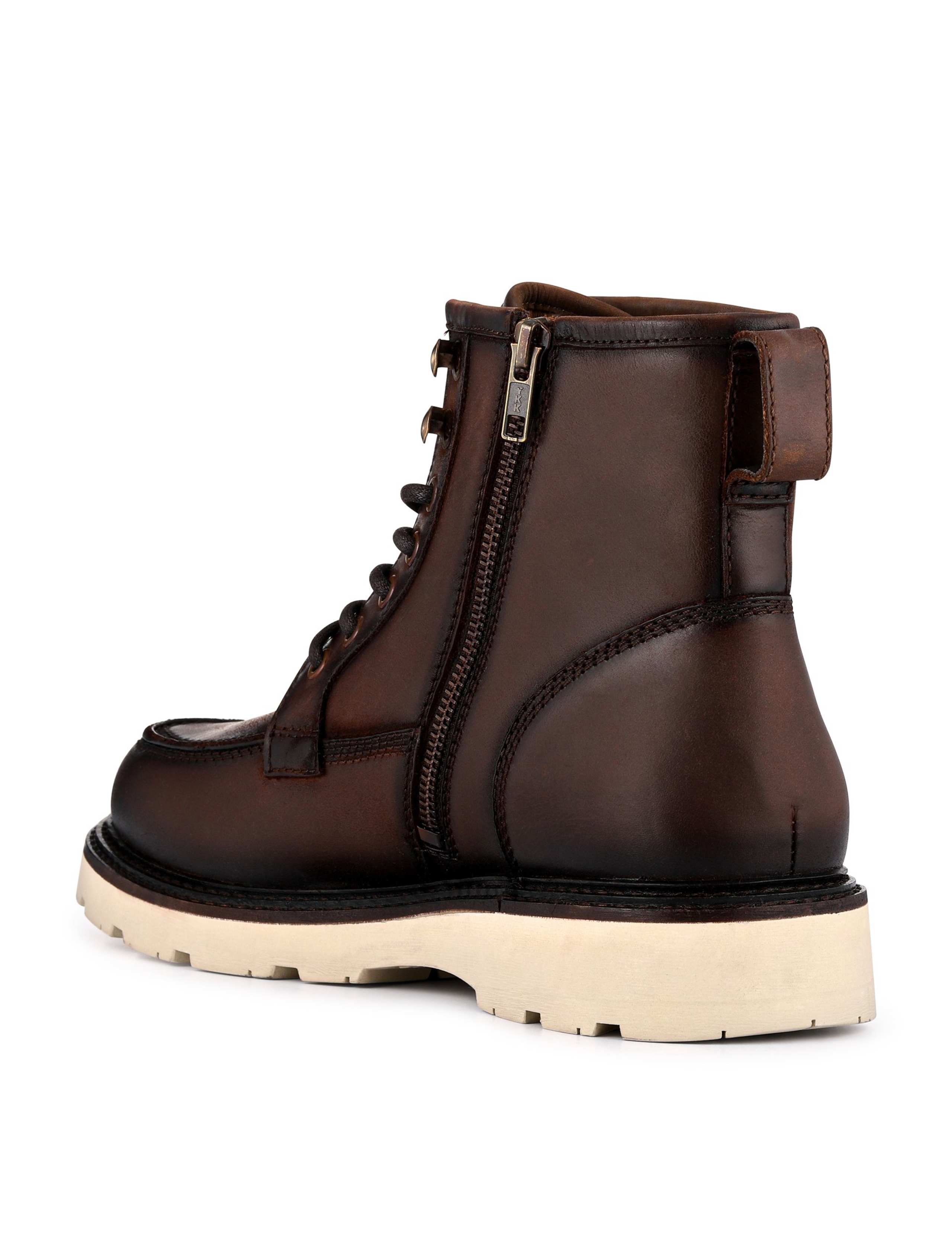 Leather Flat Ankle Boots 5 of 6