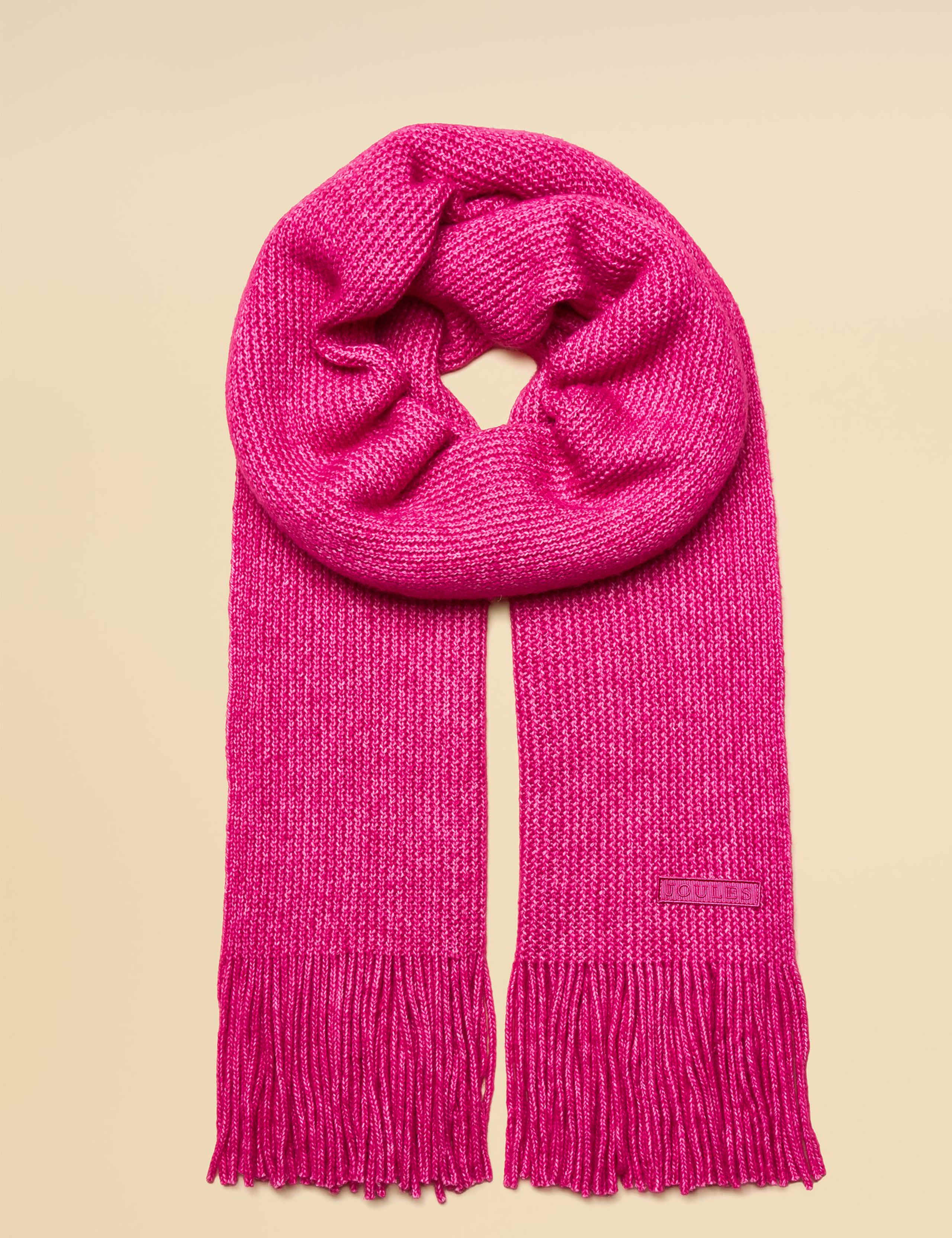 Knitted Fringed Scarf 2 of 6