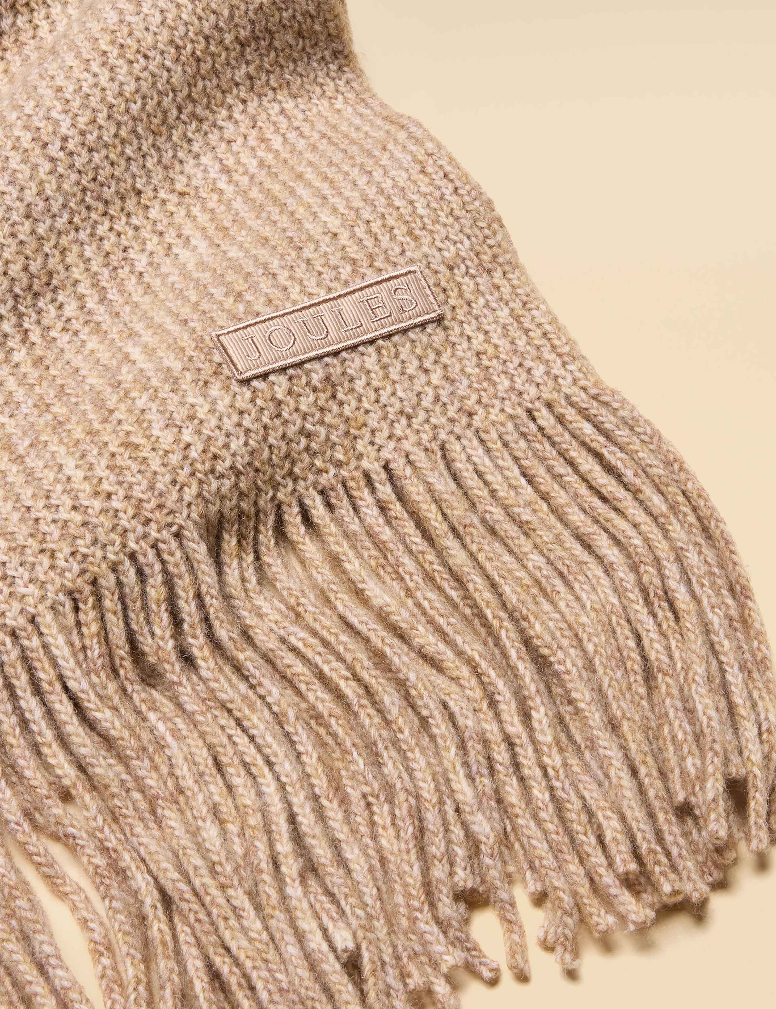 Knitted Fringed Scarf 3 of 3