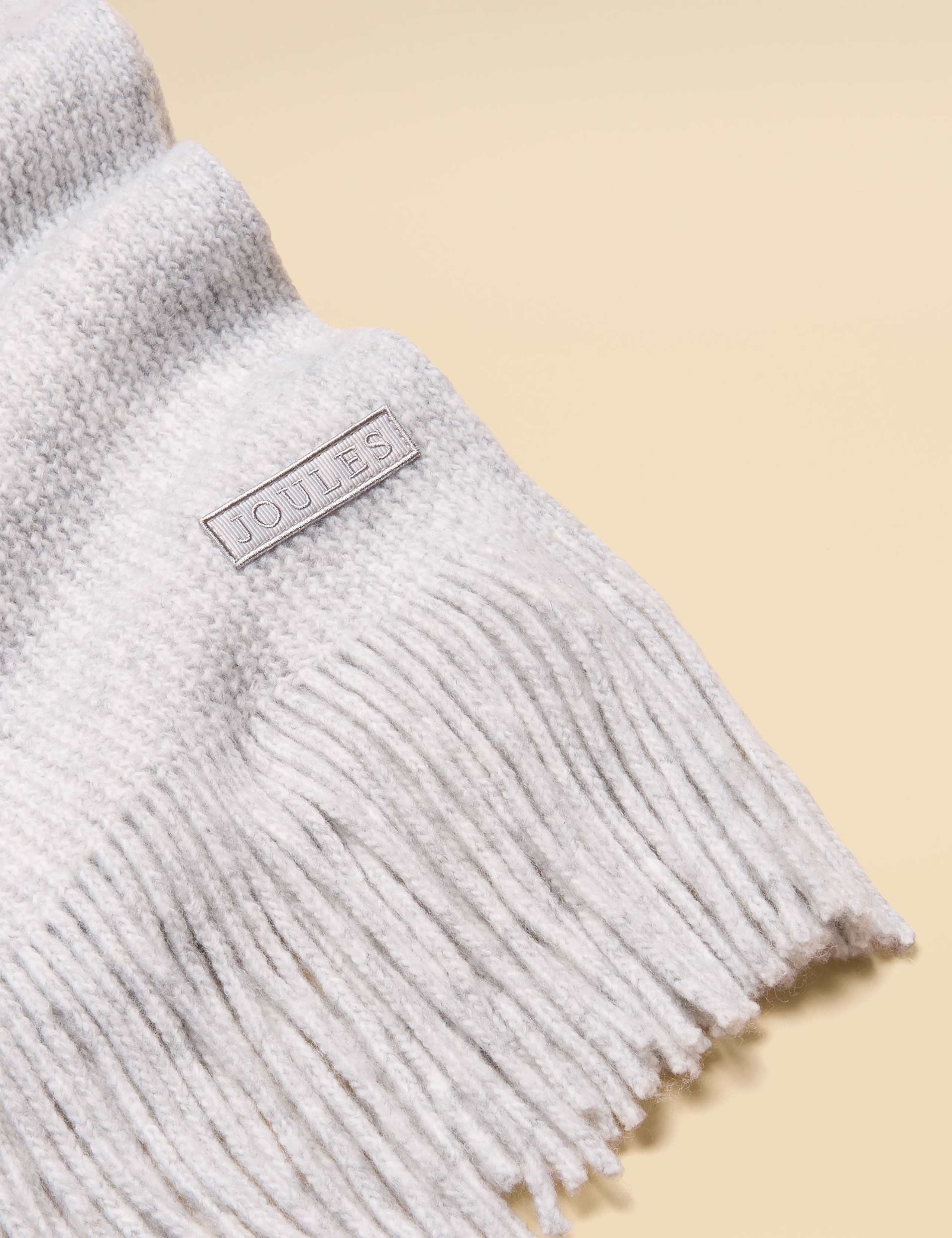 Knitted Fringed Scarf 5 of 5