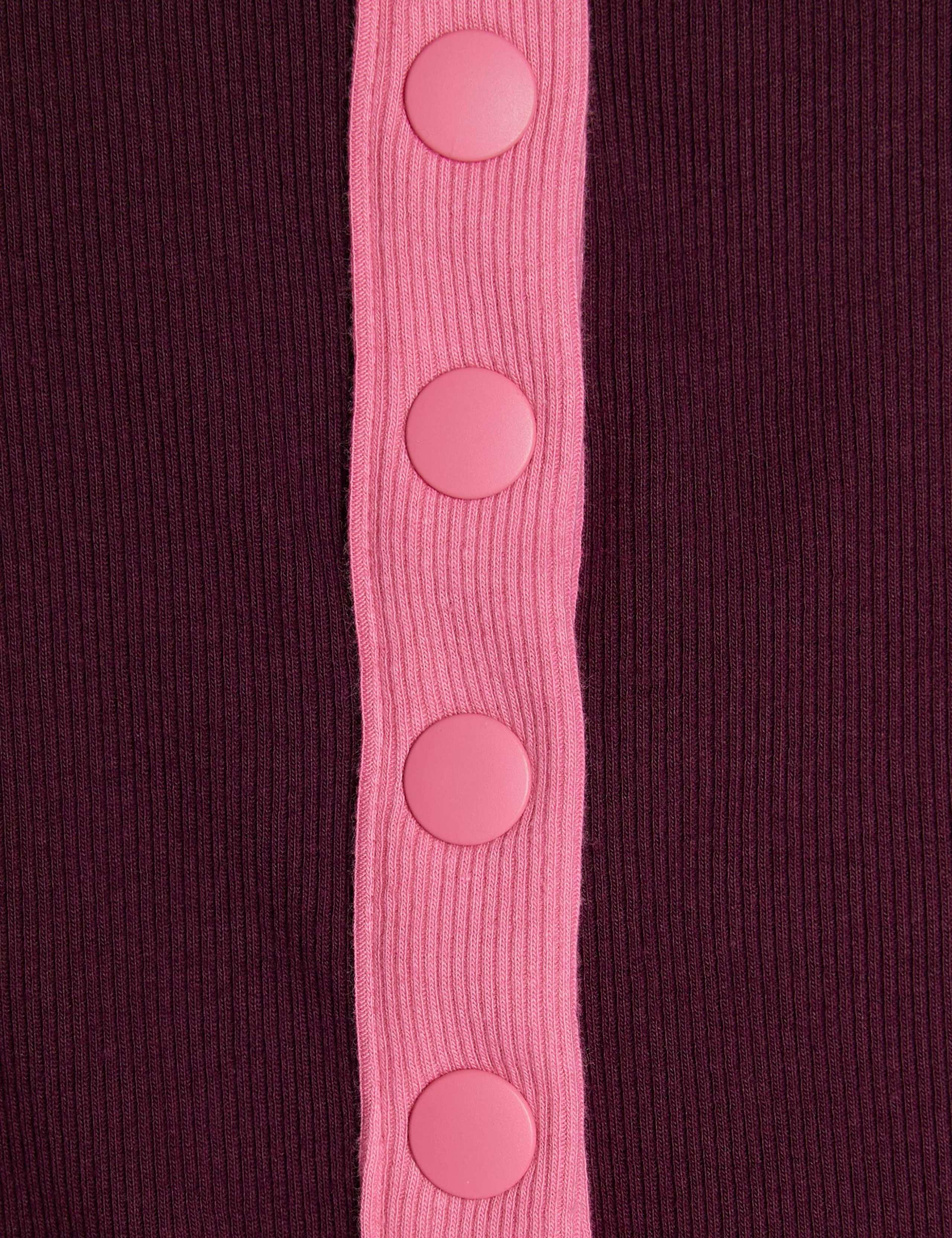 Pure Cotton Ribbed Fitted Button Down Polo Top 4 of 6