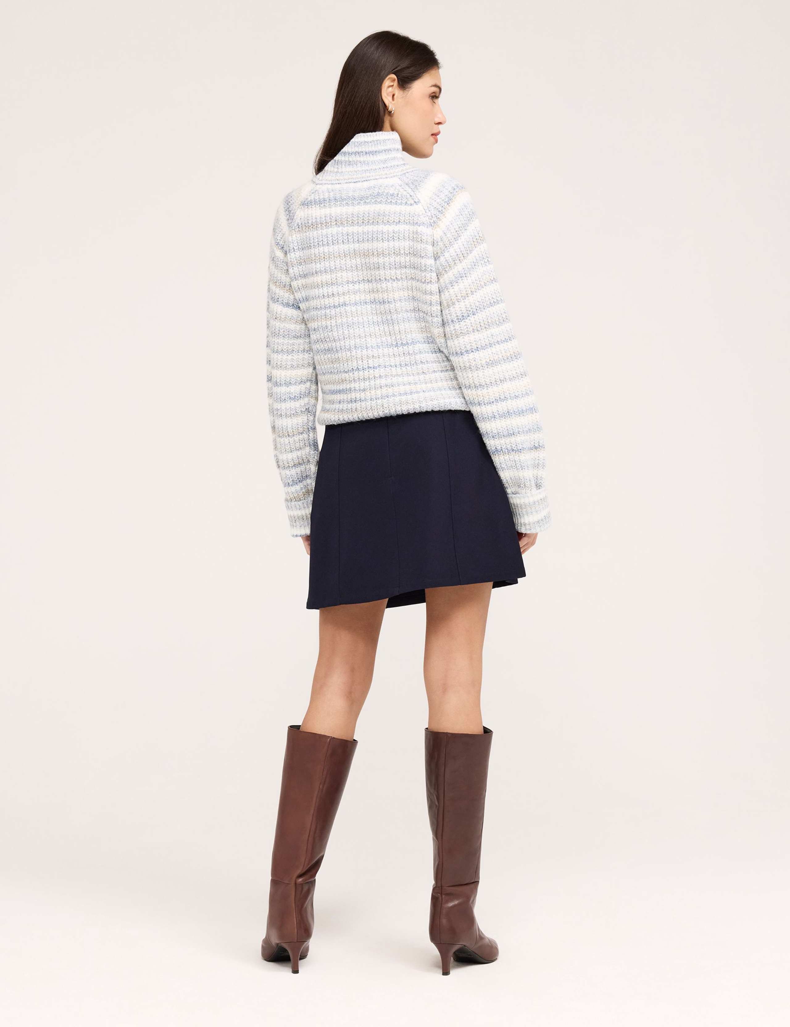 Twill Mini A-Line Skirt 5 of 6