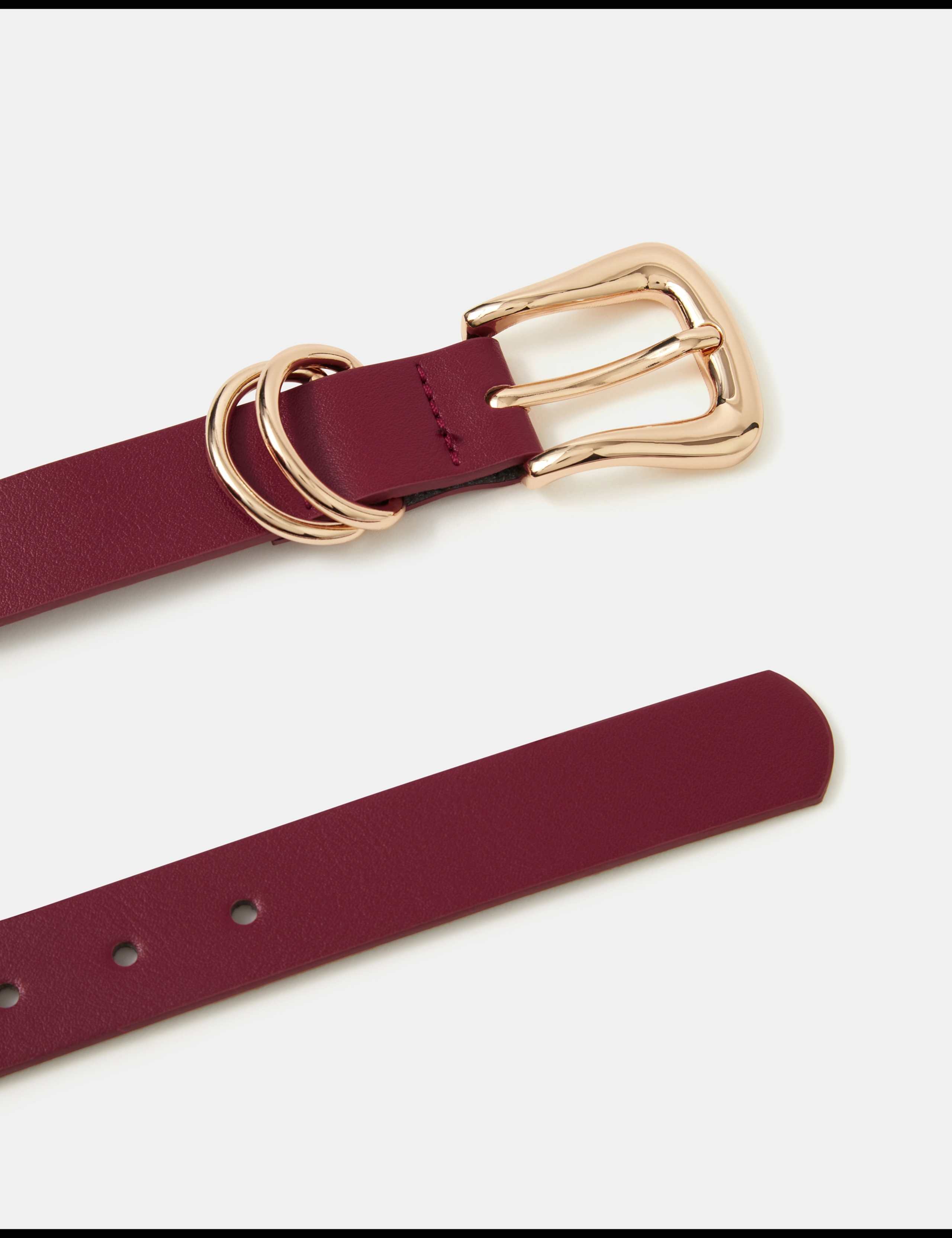 Faux Leather Western Buckle Belt 2 of 2