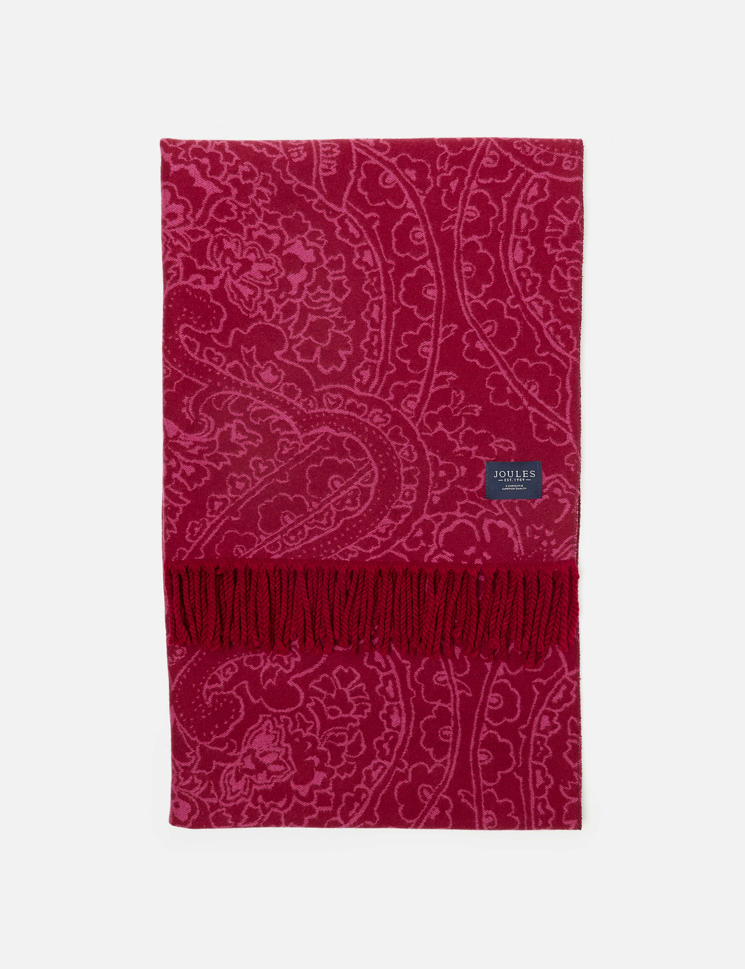 Jacquard Floral Tassel Scarf 4 of 5