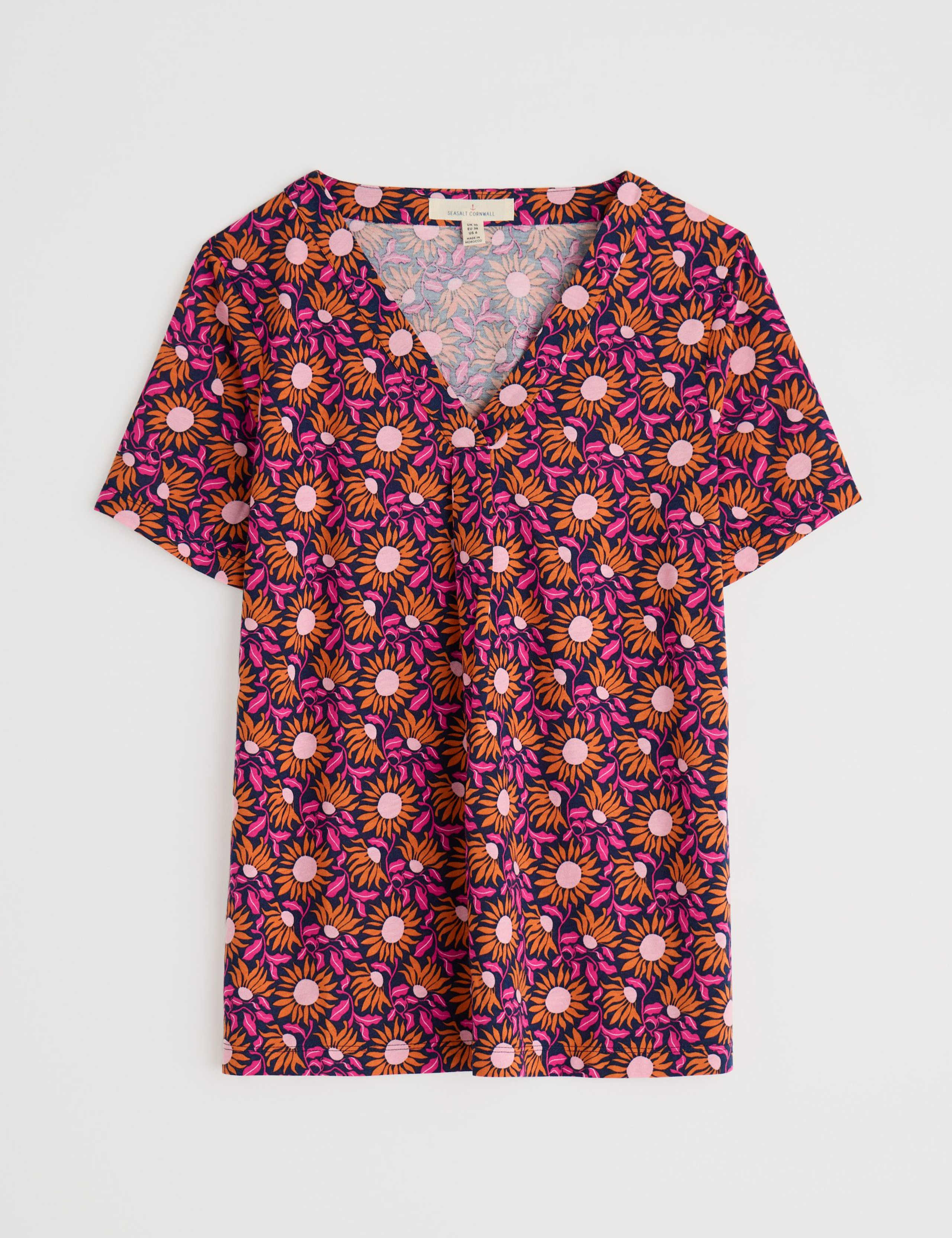 Cotton Rich Jersey Floral T-Shirt 2 of 5