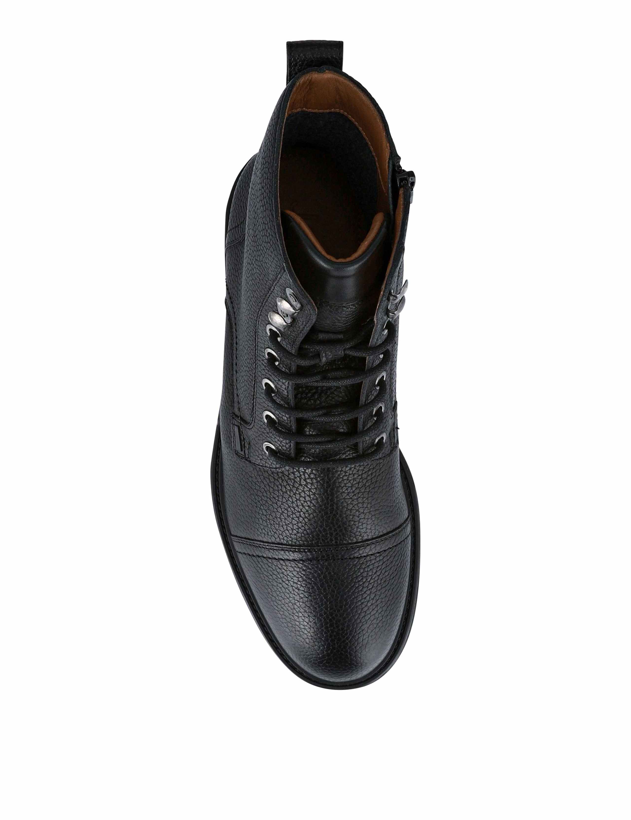 Leather Lace Up Brogue Detail Ankle Boots 4 of 5