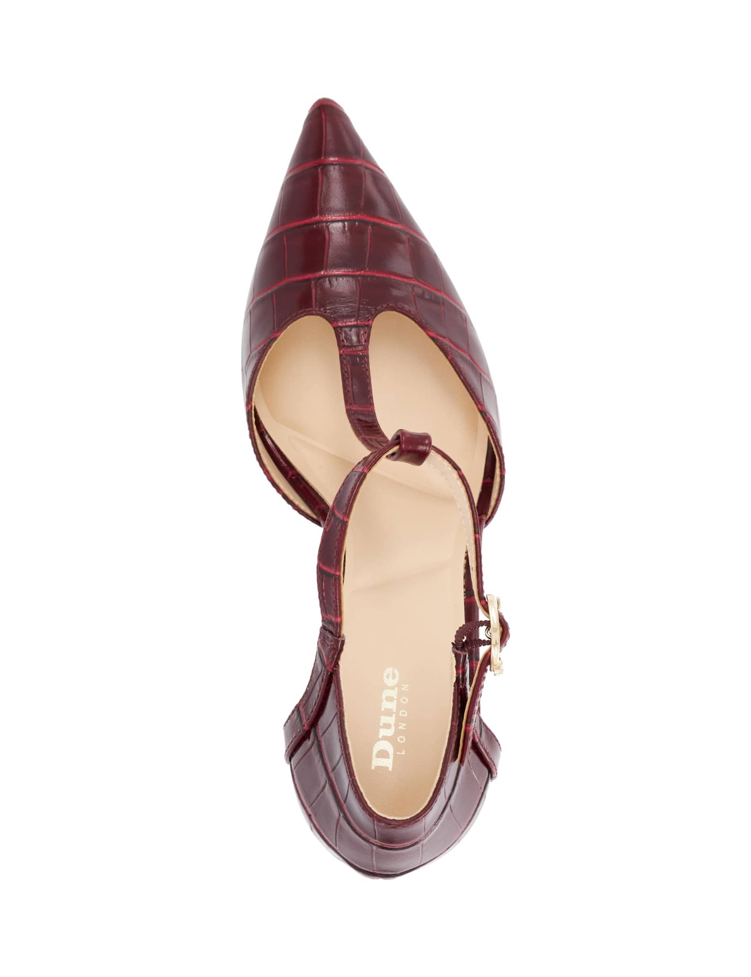Leather Ankle Strap Court Shoes 2 of 5