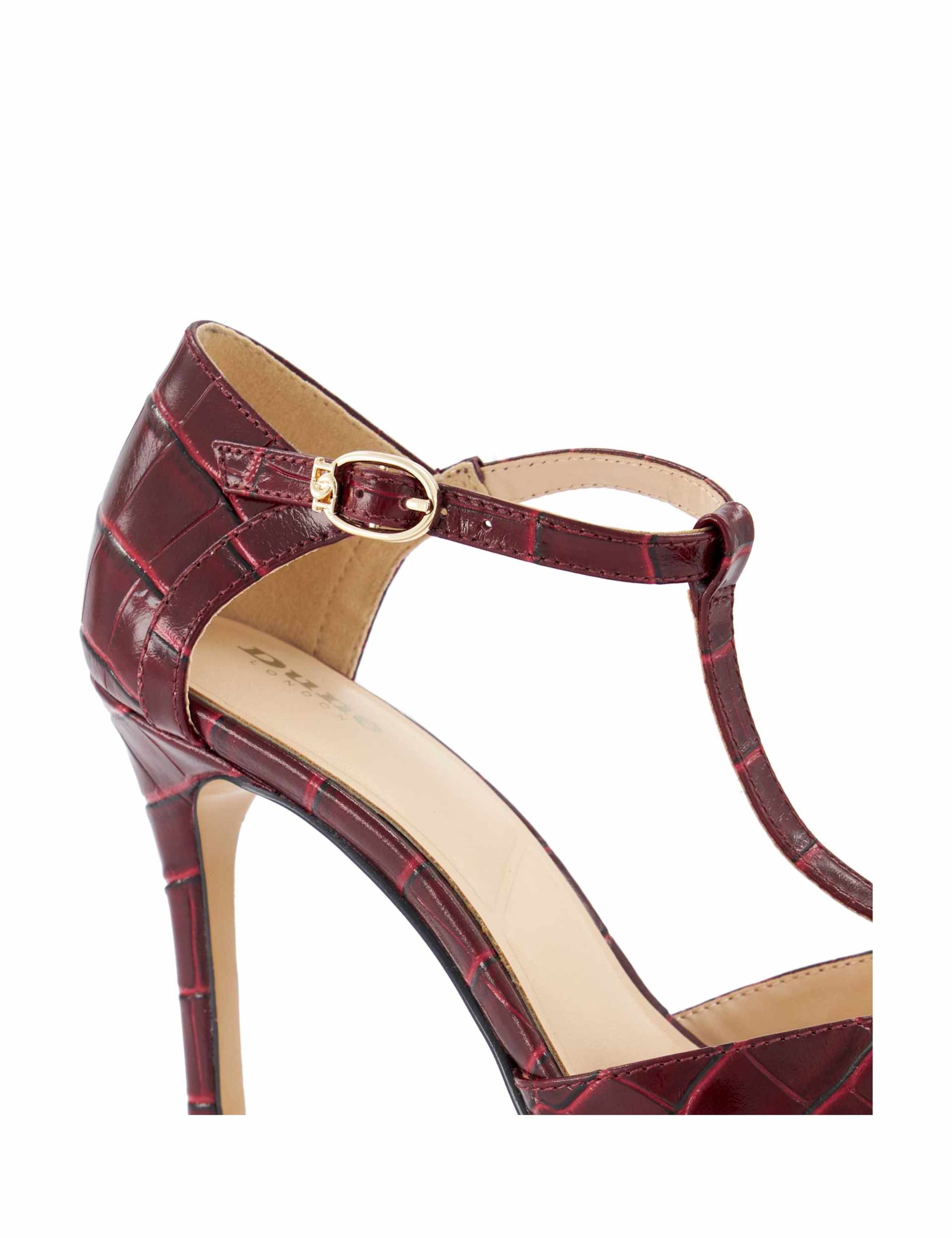 Leather Ankle Strap Court Shoes 5 of 5