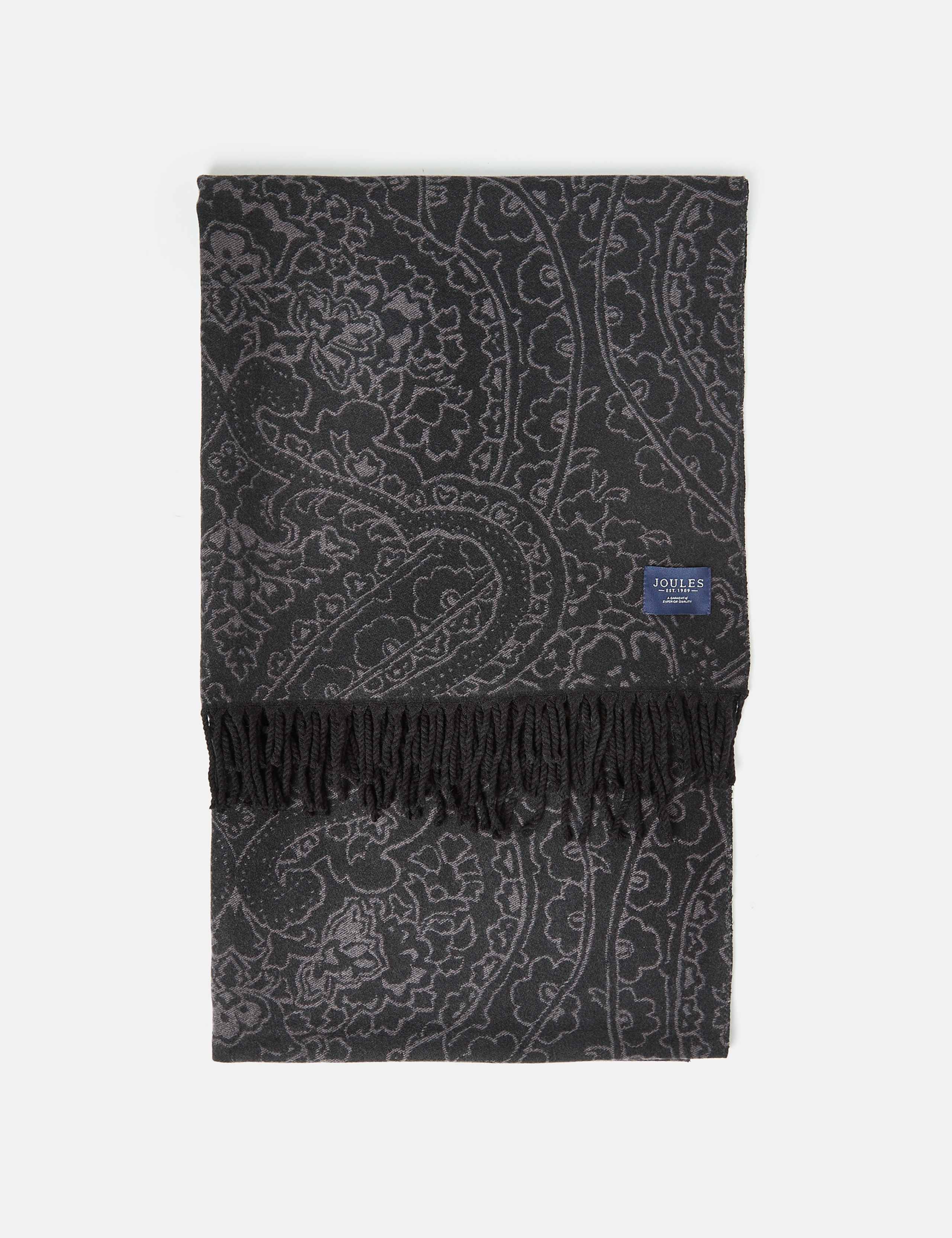 Jacquard Floral Tassel Scarf 5 of 6