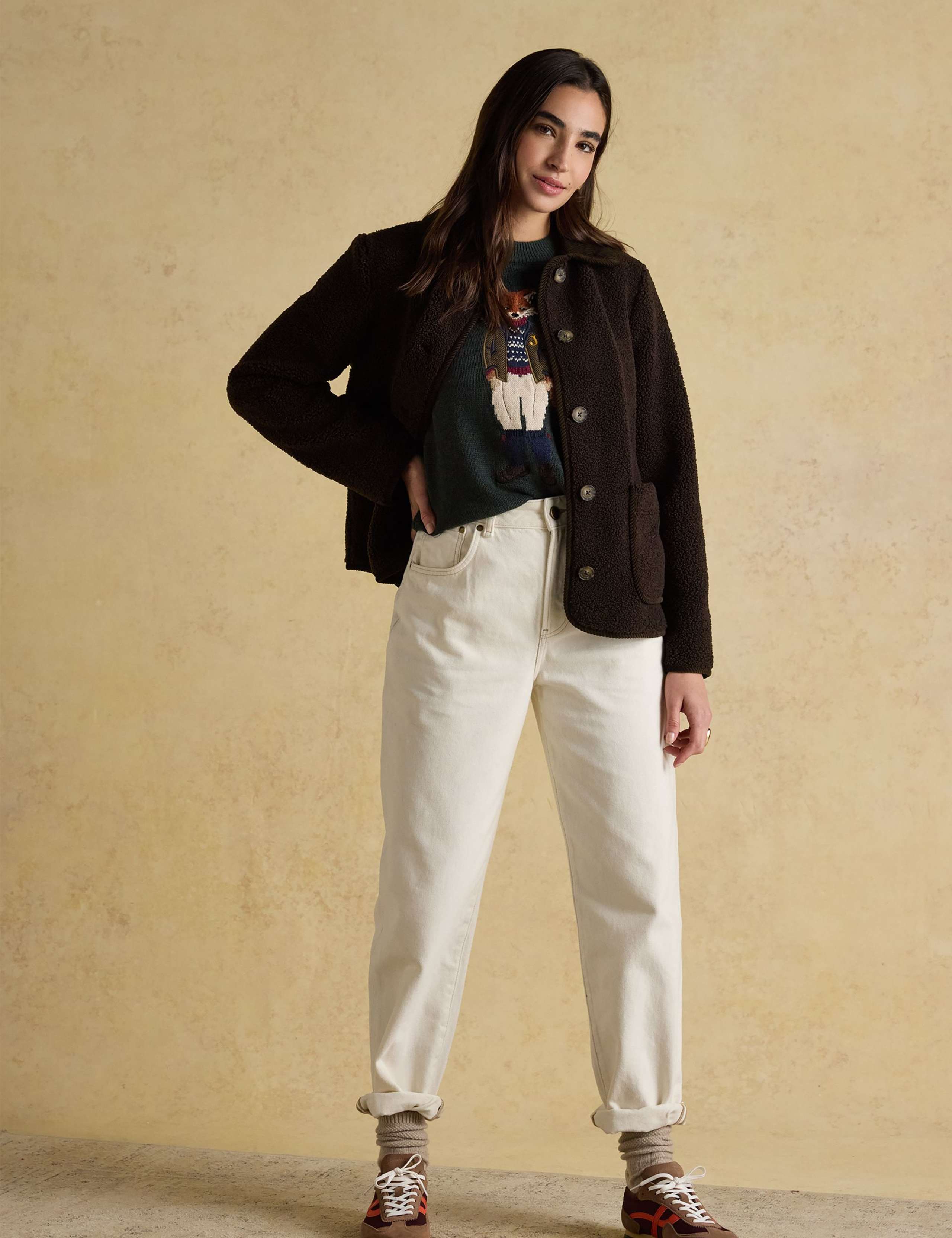 Button Through Collared Fleece Jacket 3 of 8